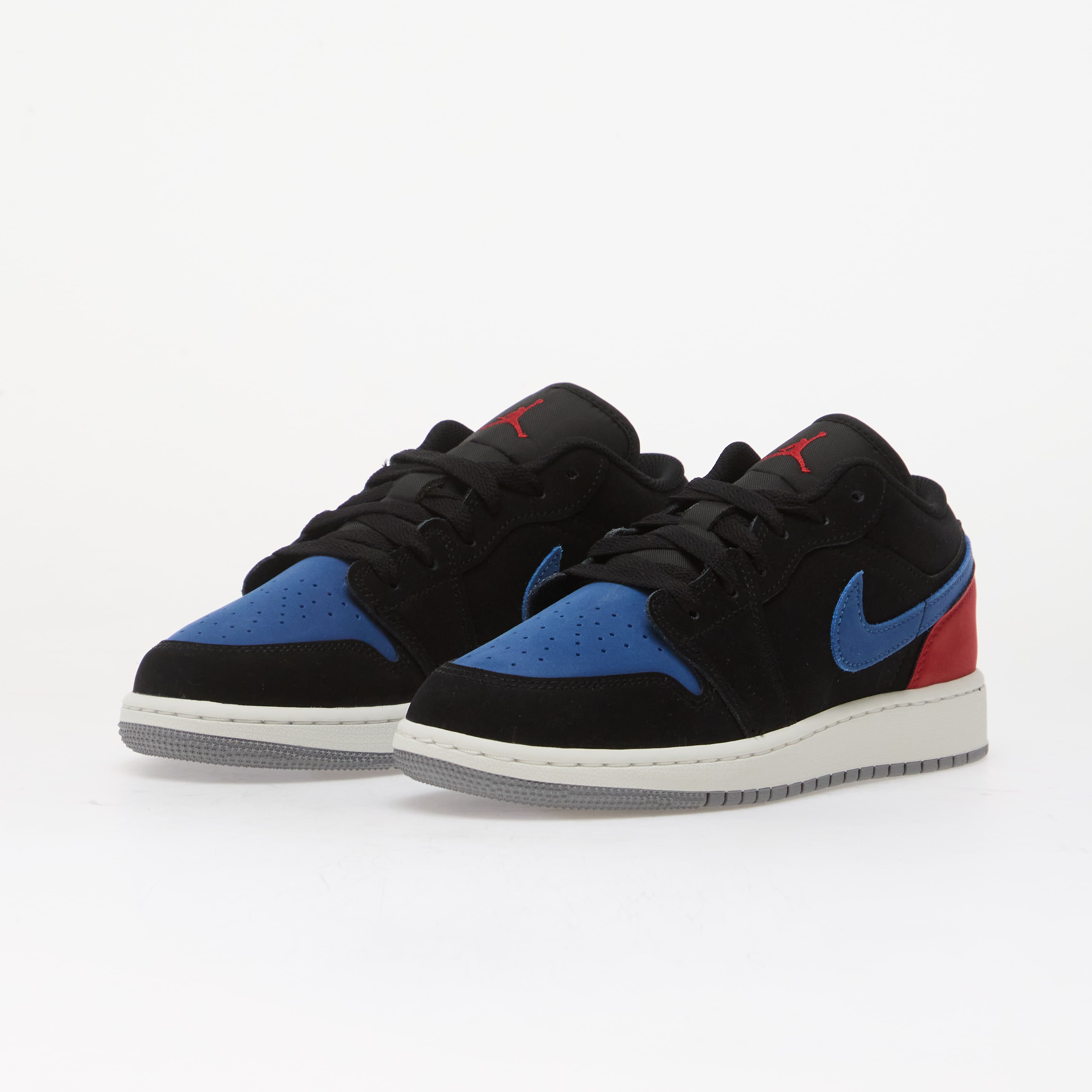 Jordan Air 1 Low Kids Black/ Summit White-True Blue-Varsity Red