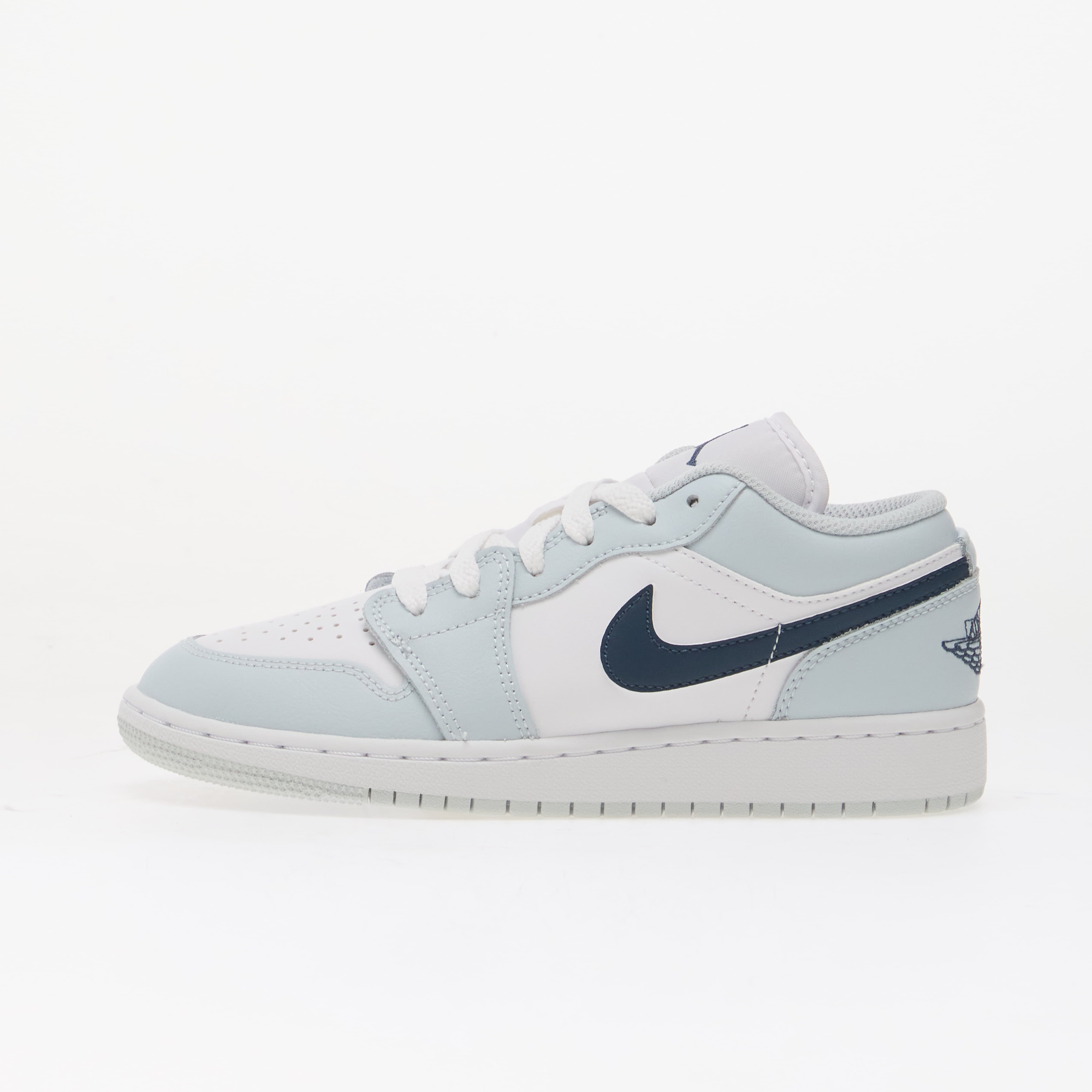 Jordan Air 1 Low Kids White/ Squadron Blue-Aura