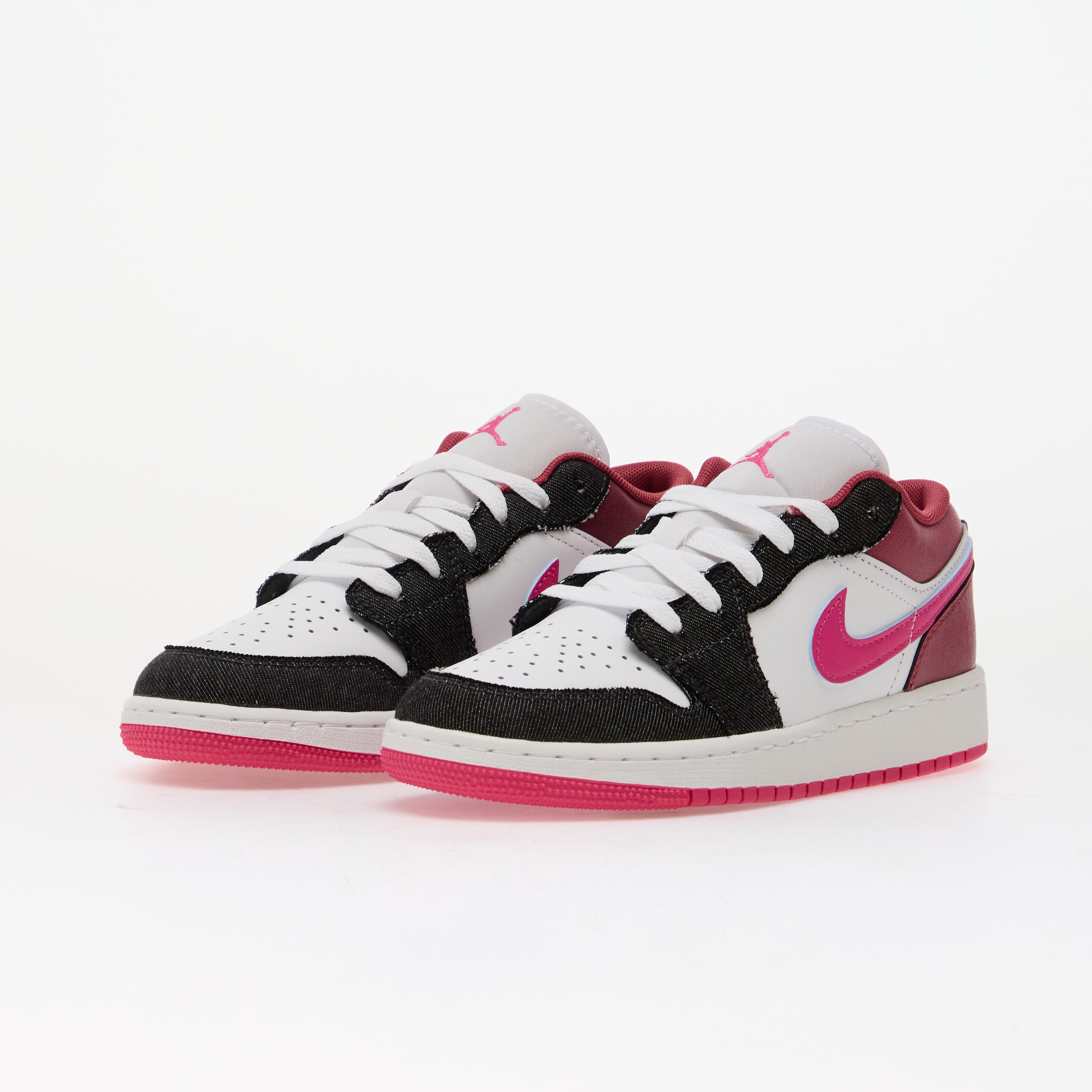 Jordan Air 1 Low SE Kids Off Noir/ Desert Pink-White-Desert Pink