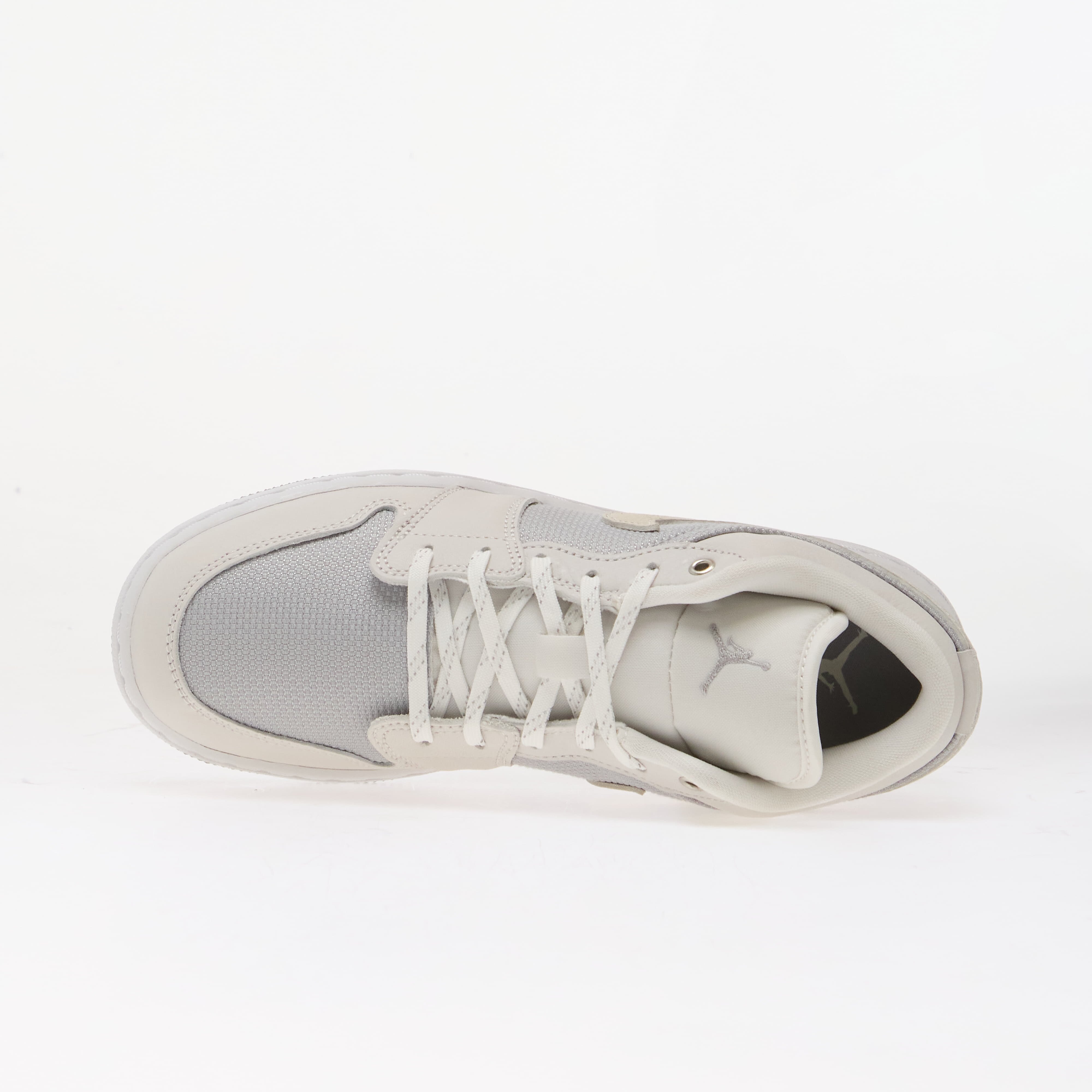 Jordan Air 1 Low SE Kids Off White/ Lt Smoke Grey-Soft Pearl