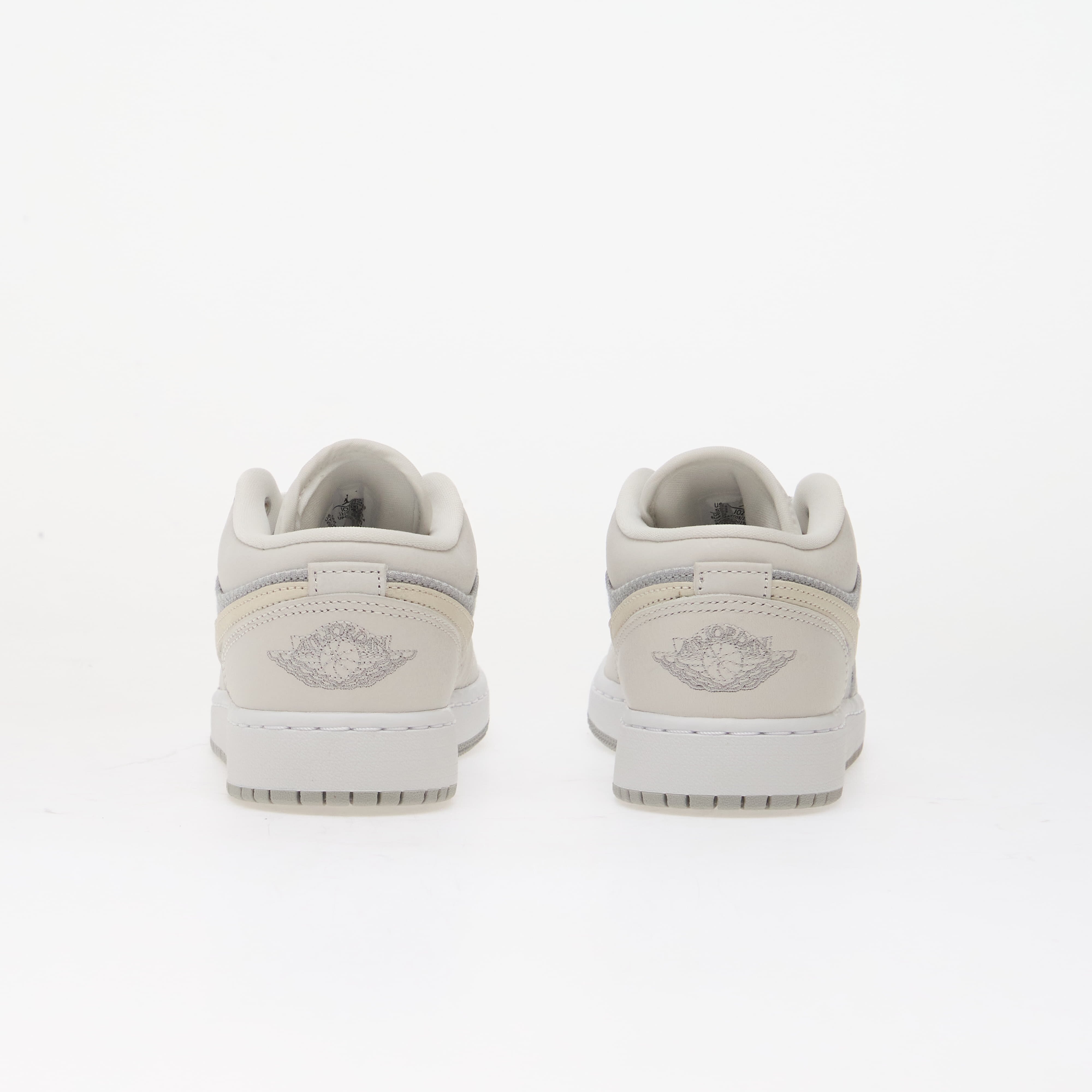 Jordan Air 1 Low SE Kids Off White/ Lt Smoke Grey-Soft Pearl