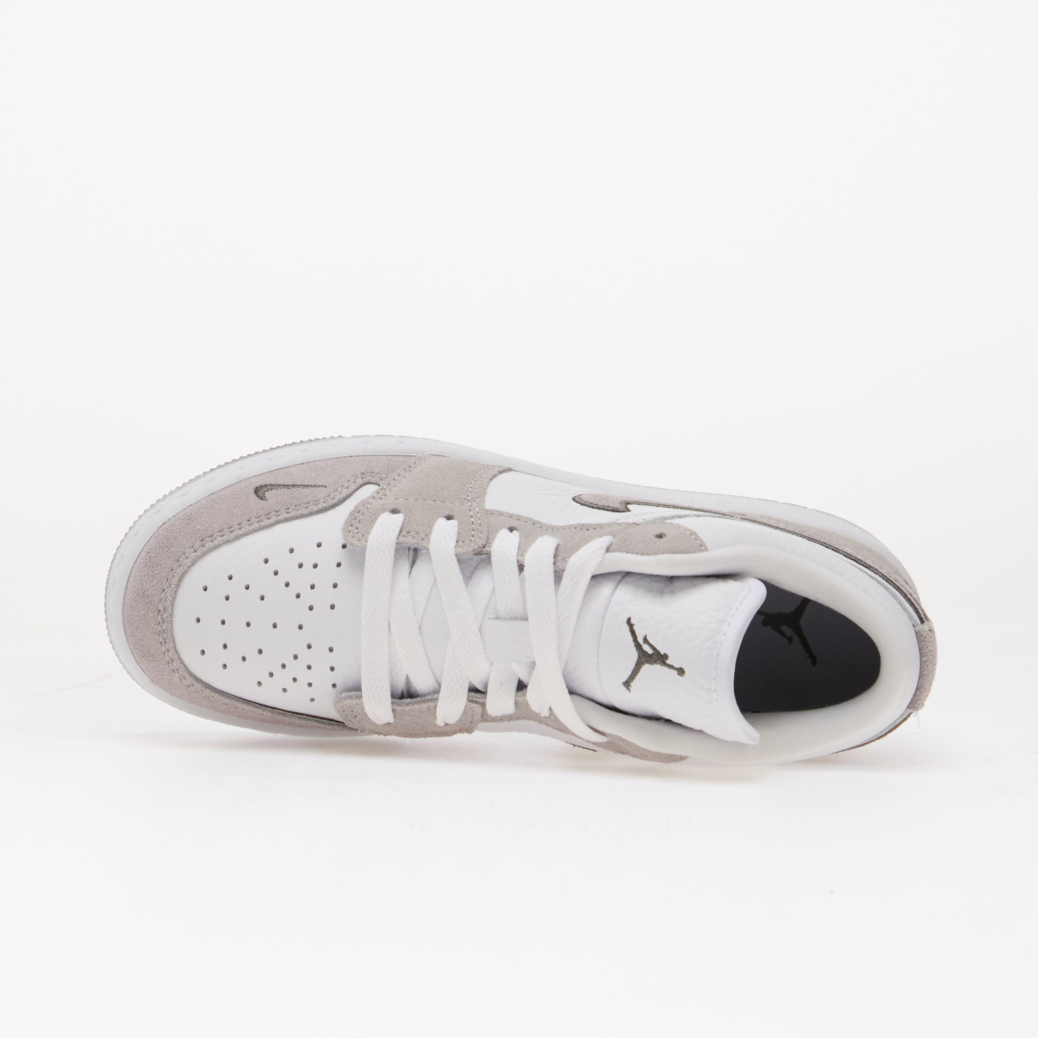 Jordan Air 1 Low SE Kids White/ Wolf Grey-Iron Grey