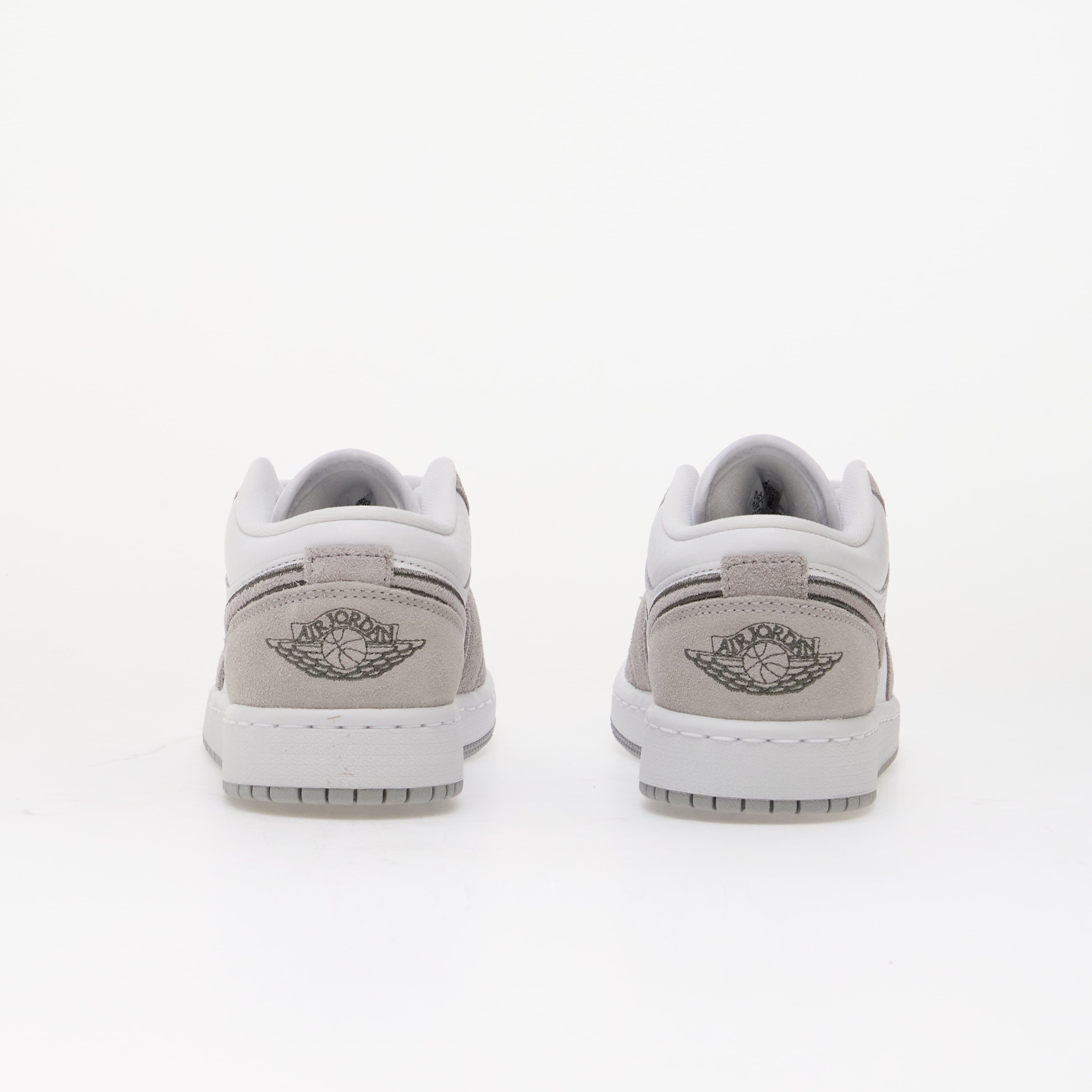 Jordan Air 1 Low SE Kids White/ Wolf Grey-Iron Grey