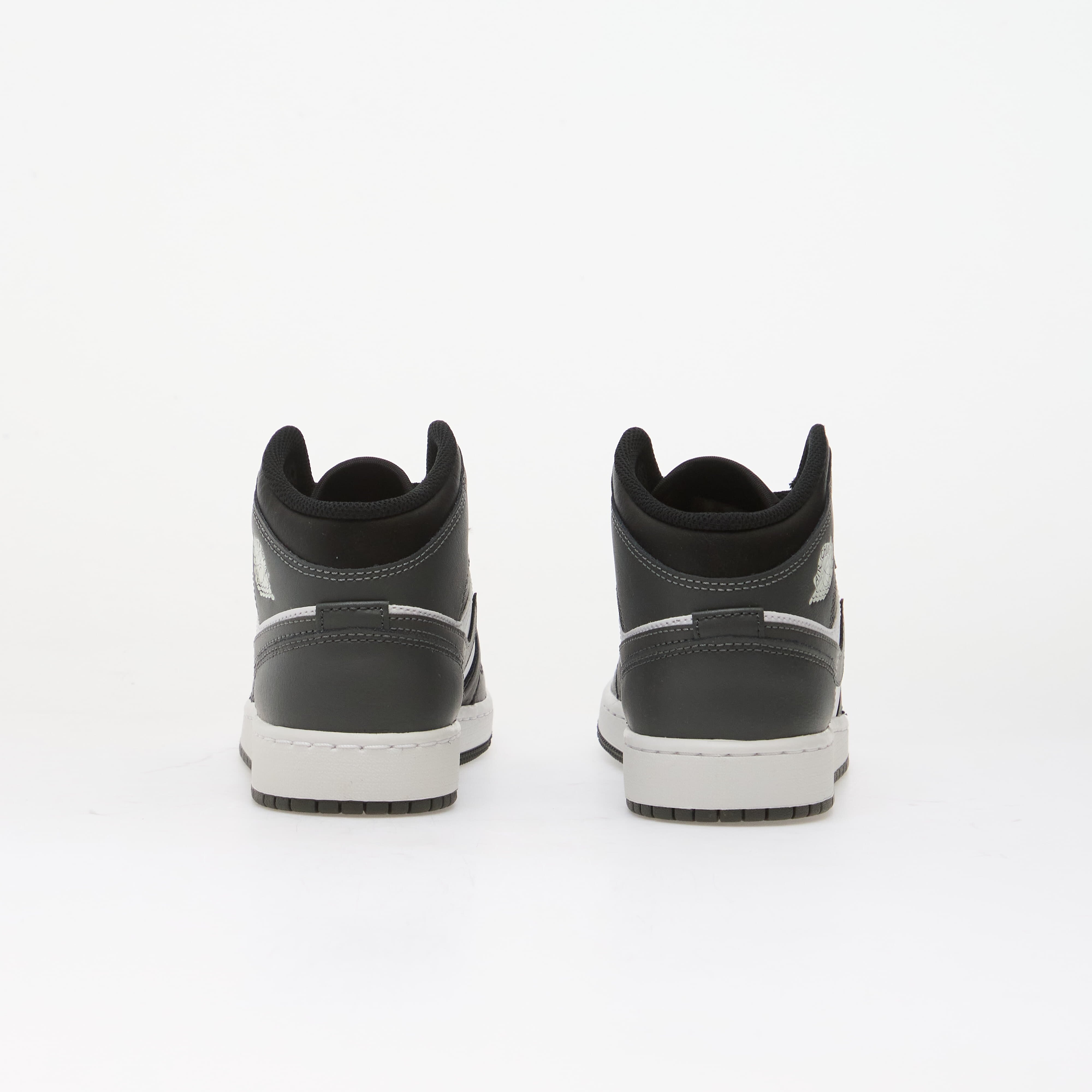 Jordan Air 1 Mid Kids Black/ Iron Grey-White