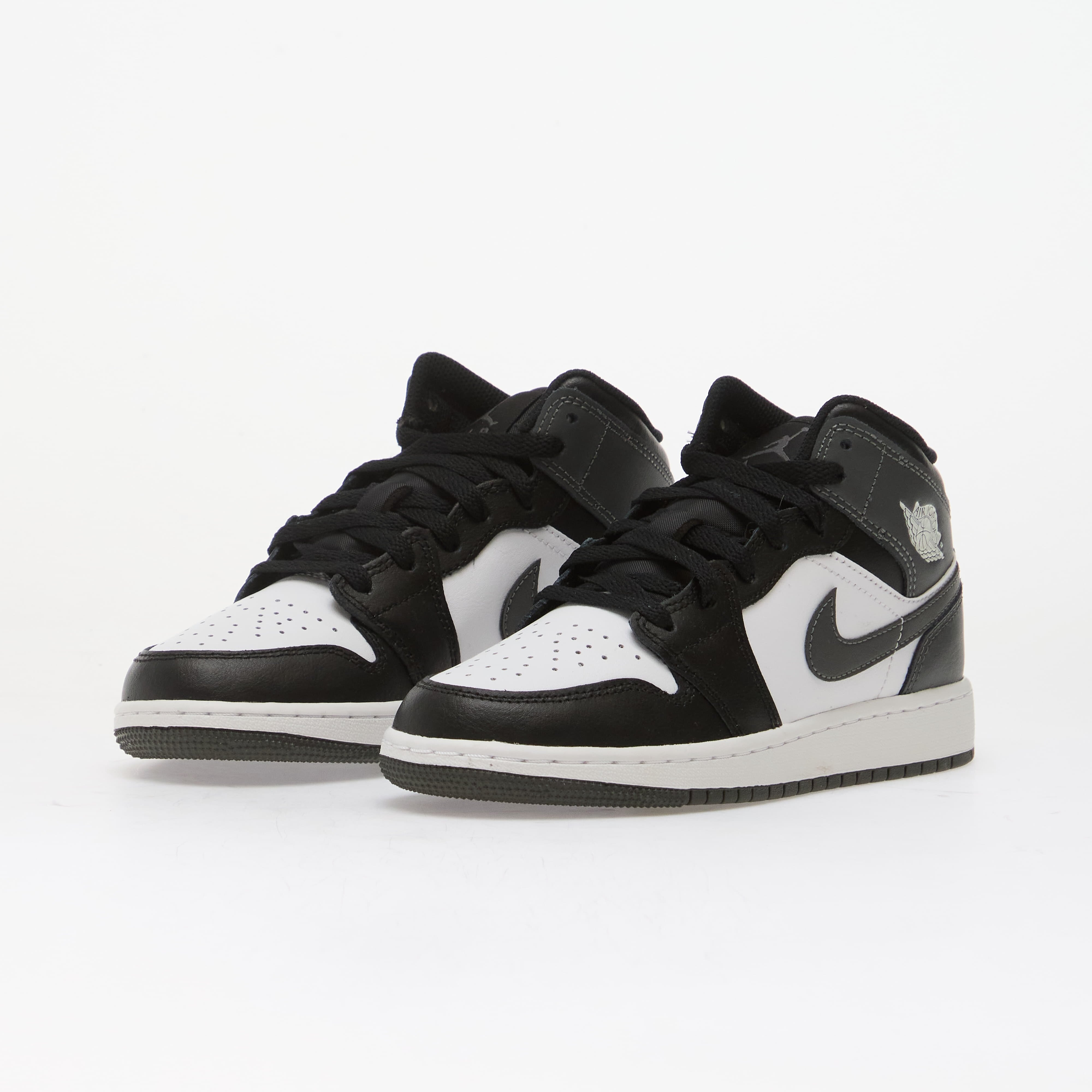 Jordan Air 1 Mid Kids Black/ Iron Grey-White