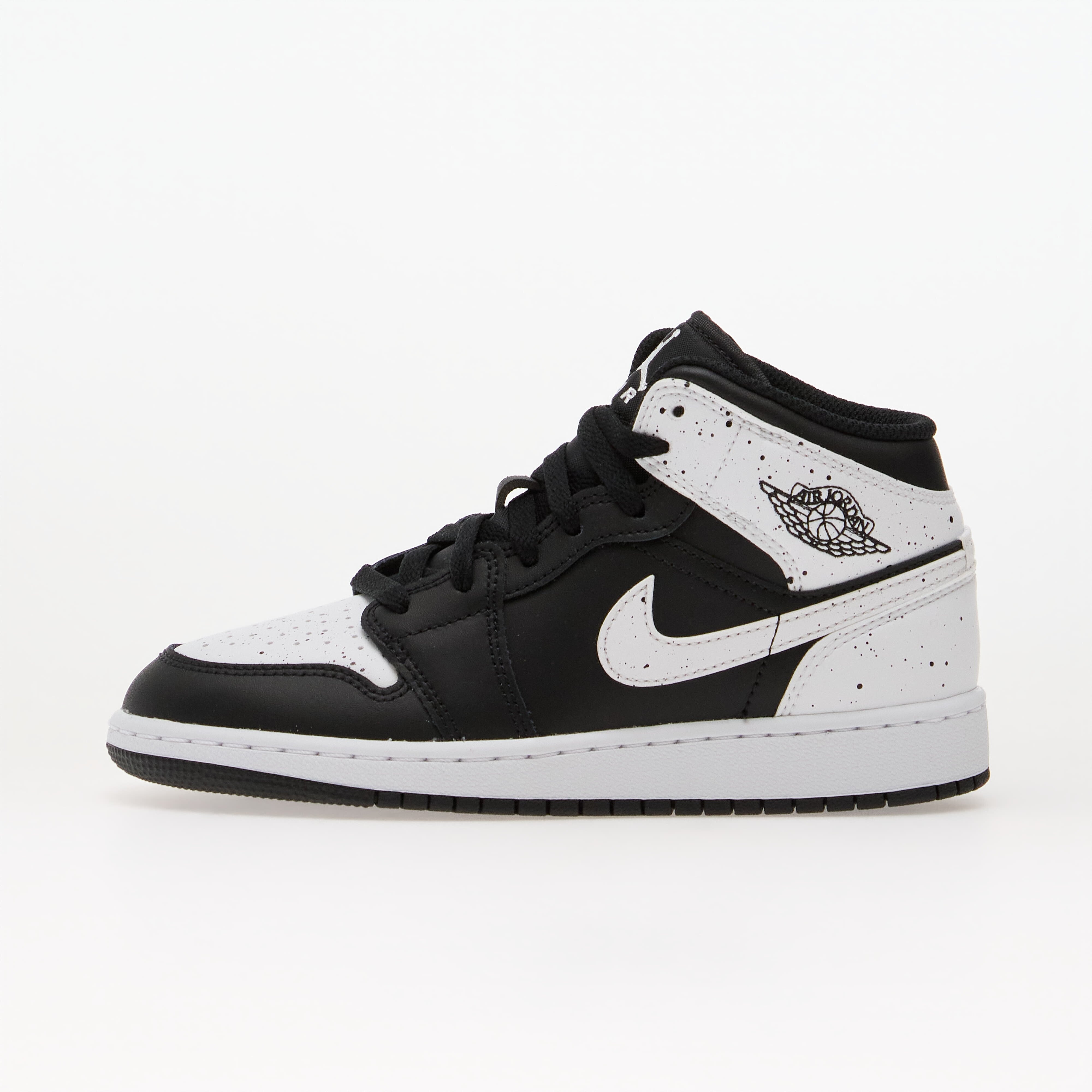 Jordan Air 1 Mid Kids Black/ White-Black