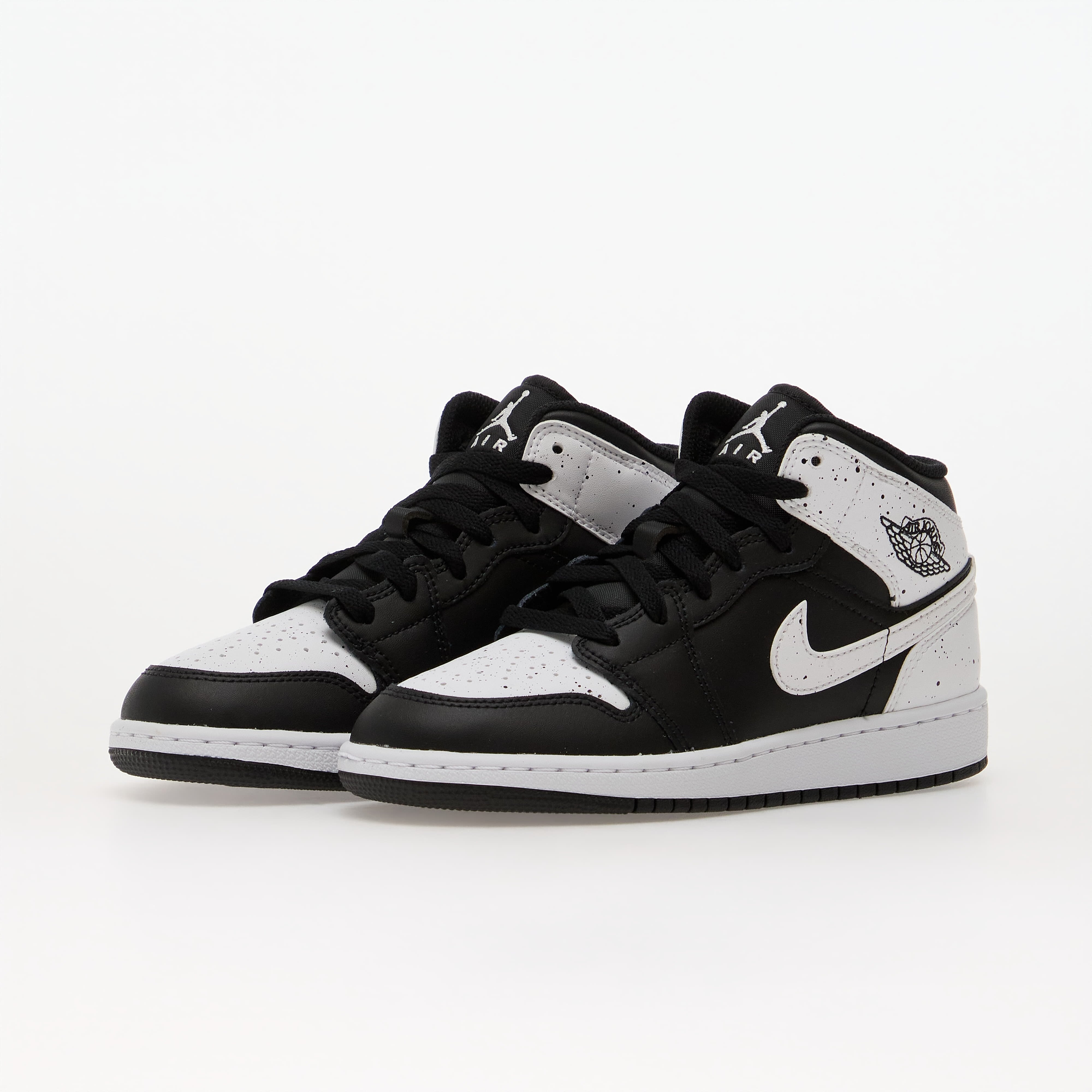 Jordan Air 1 Mid Kids Black/ White-Black