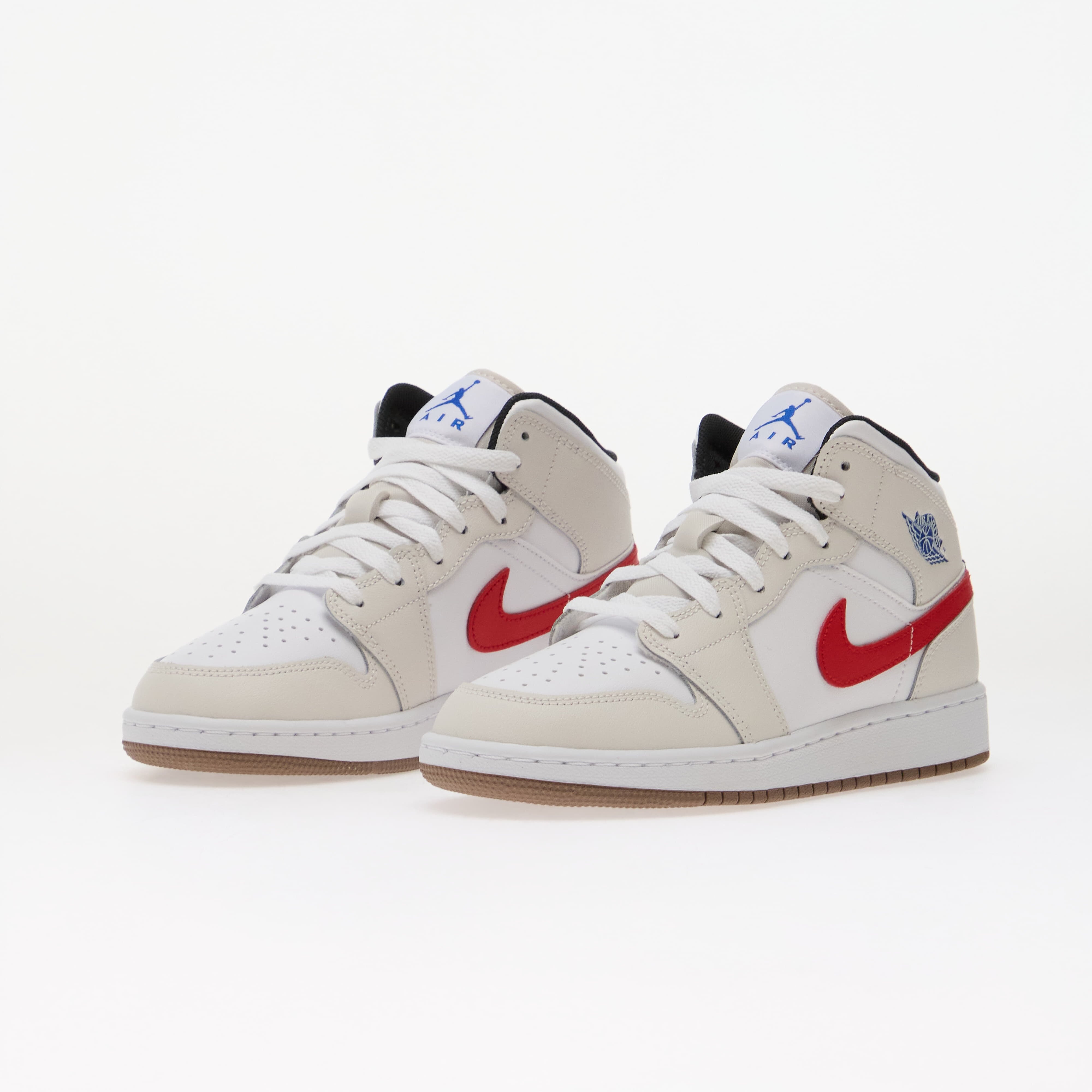 Jordan Air 1 Mid Kids Phantom/ Game Royal-White-Sail