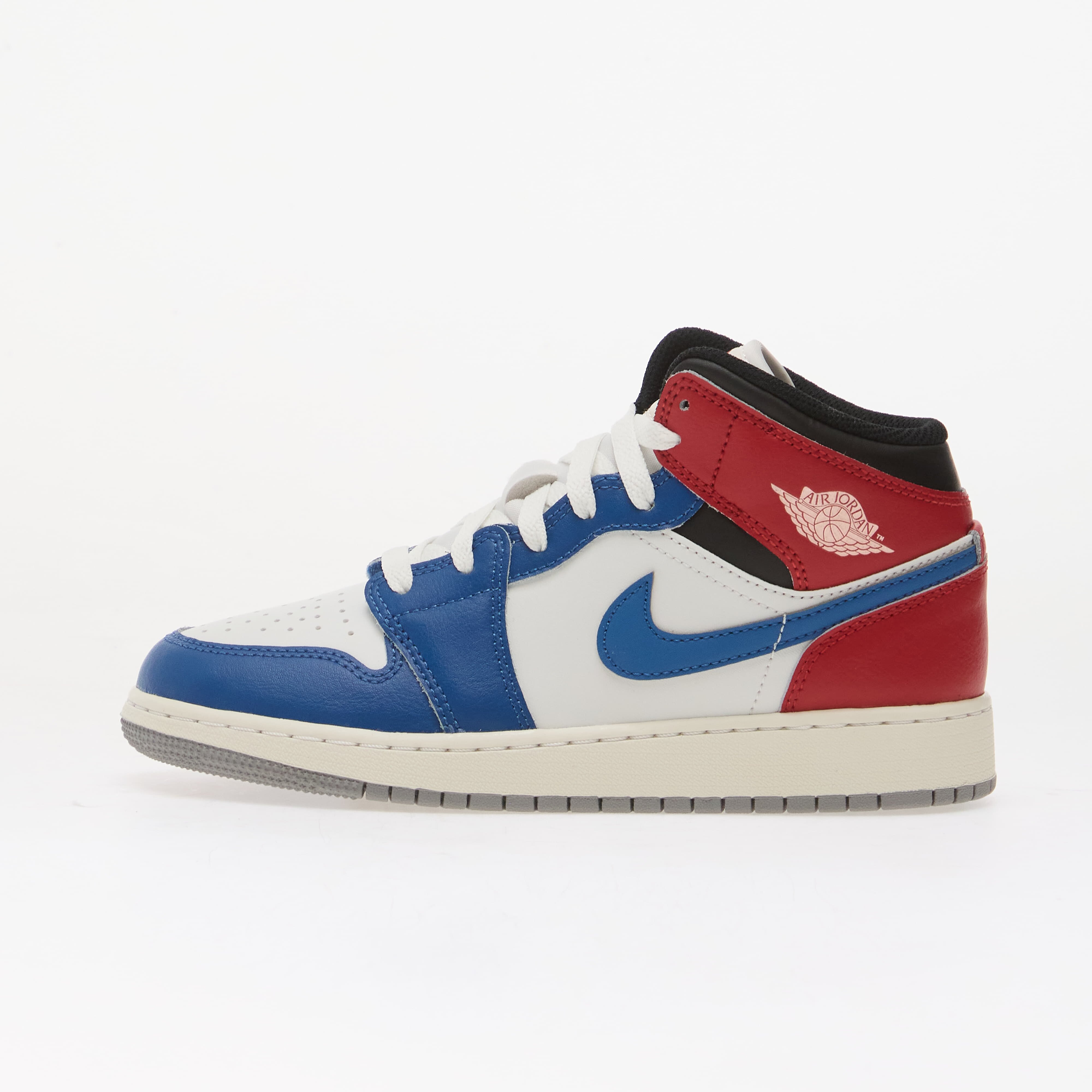 Jordan Air 1 Mid Kids True Blue/ Summit White-Varsity Red-Black