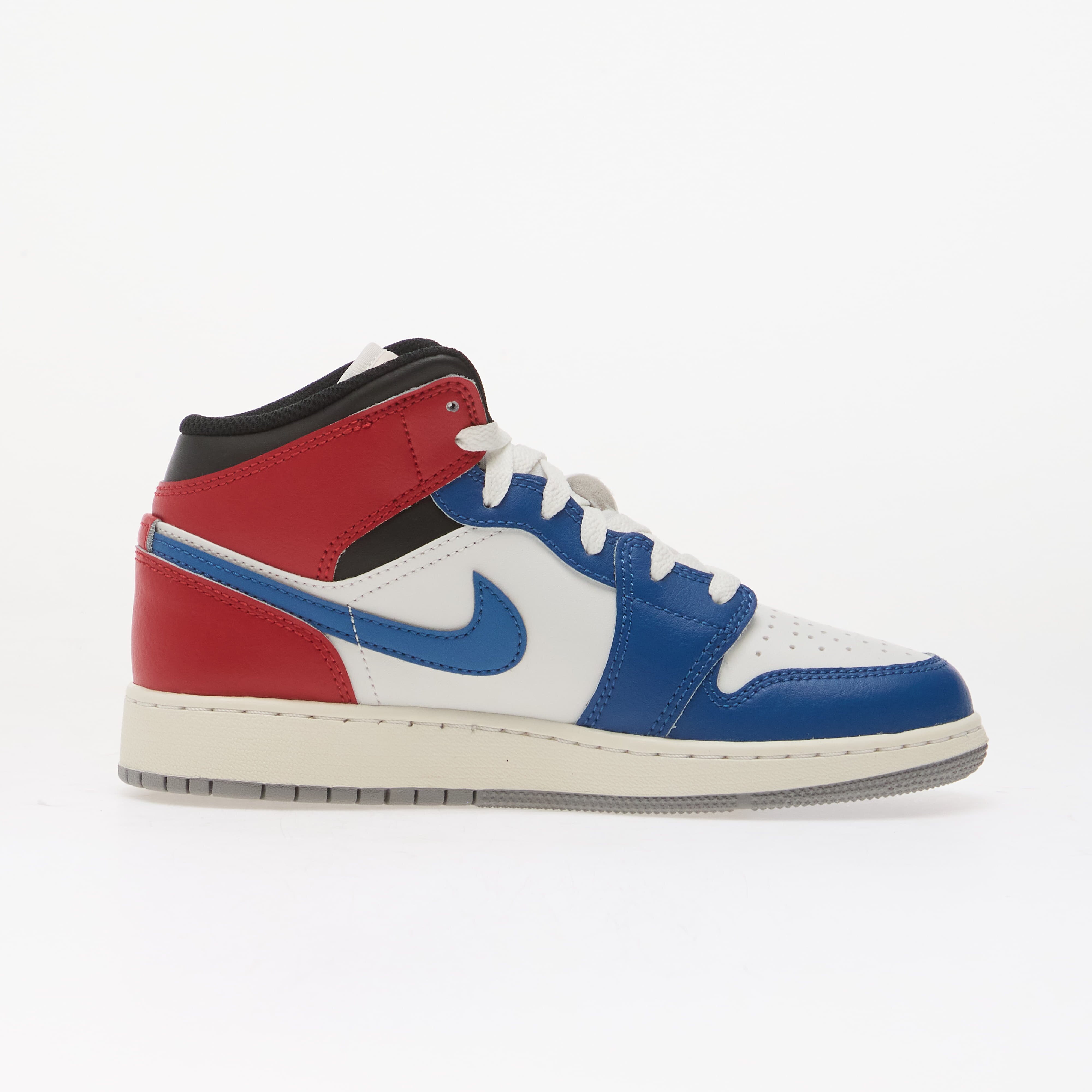 Jordan Air 1 Mid Kids True Blue/ Summit White-Varsity Red-Black