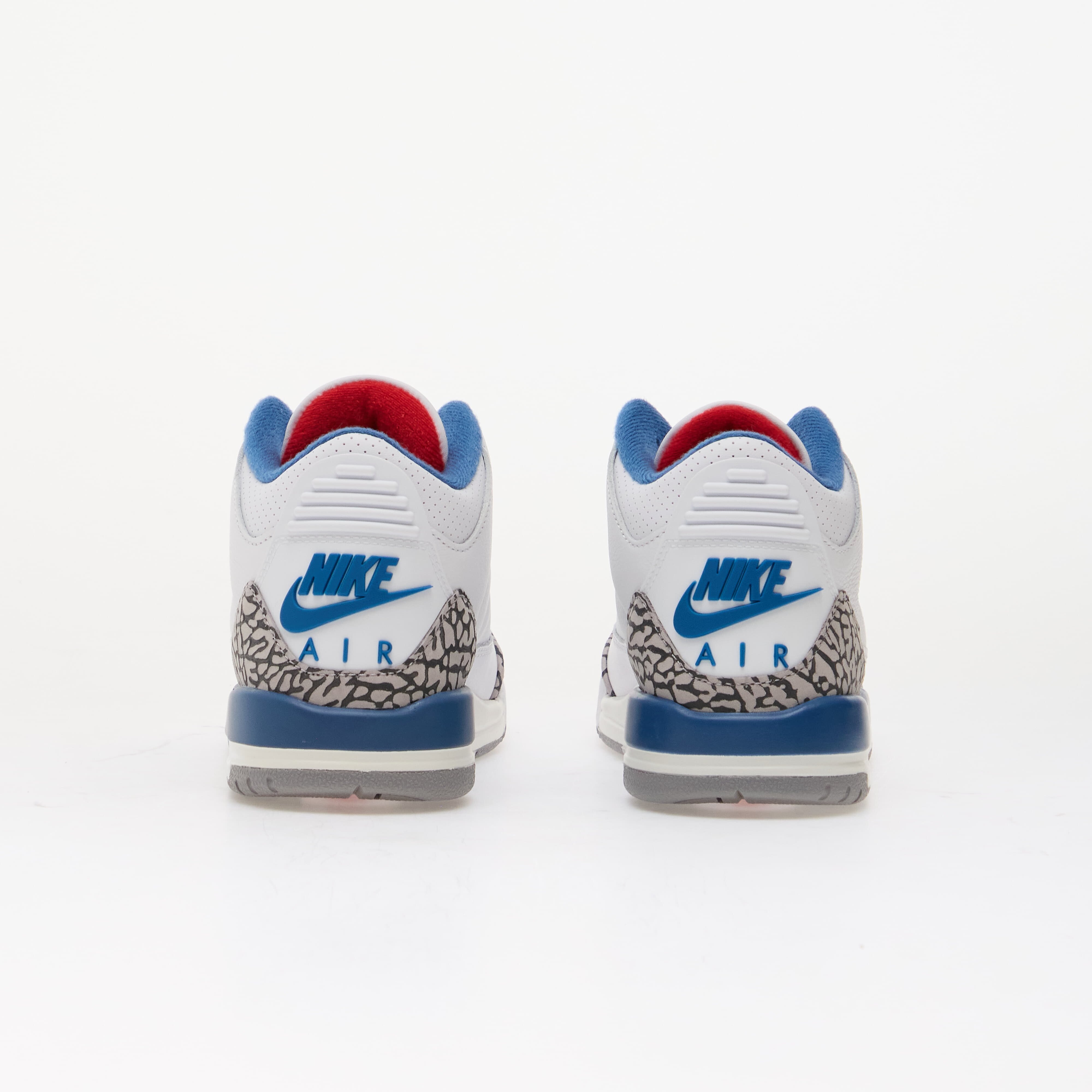 Jordan Air 3 Retro Kids "True Blue" White/ Fire Red-True Blue