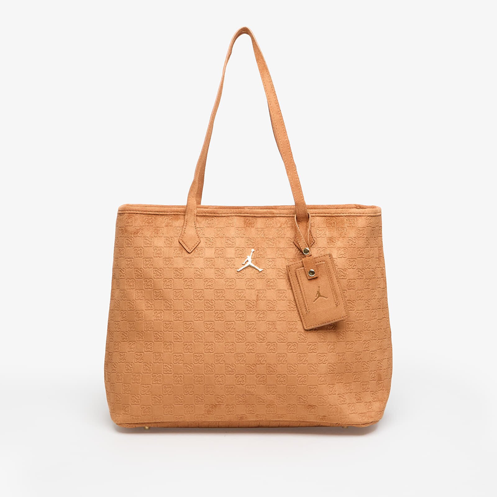 Jordan Чанта Jam Suede Monogram Tote Cognac
