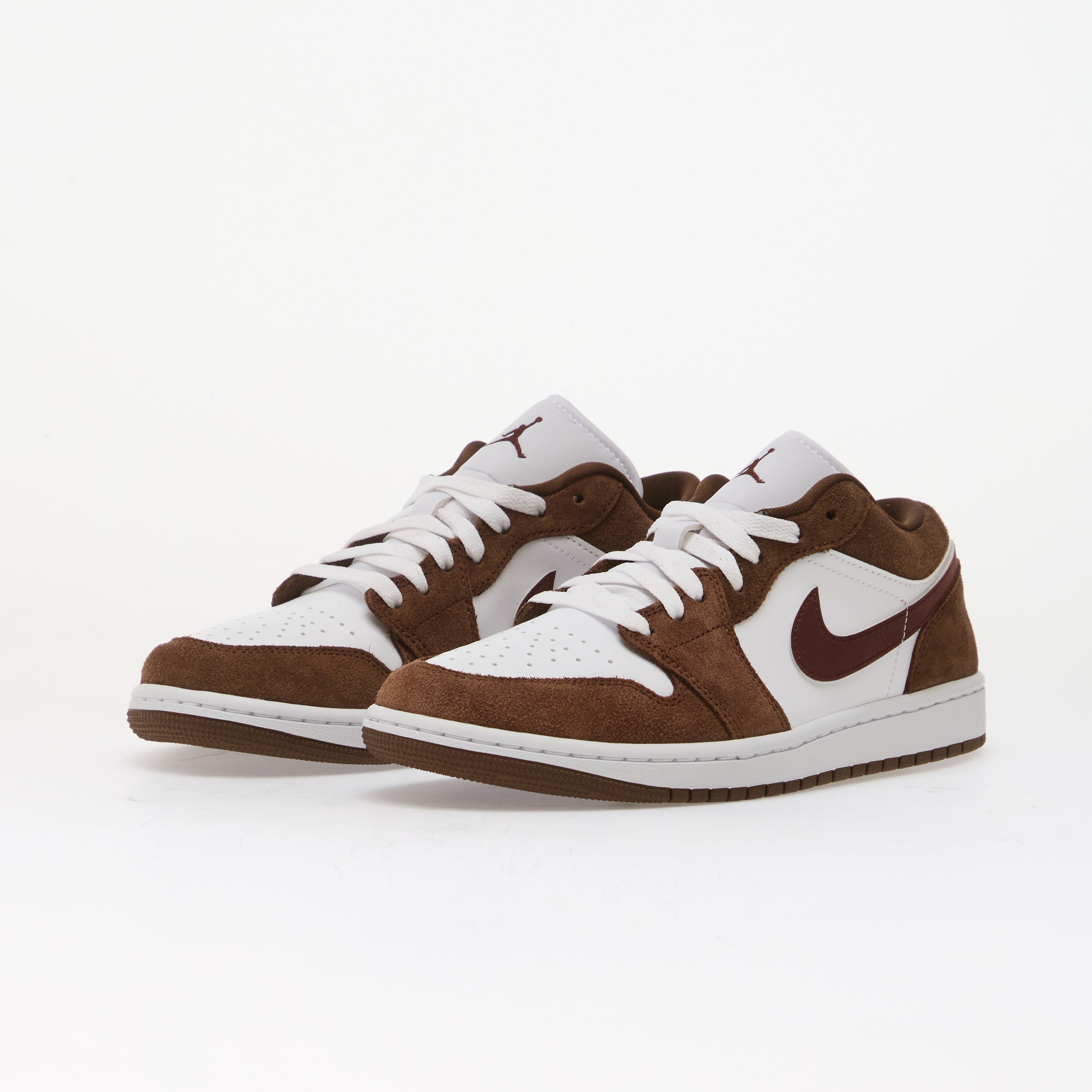 Jordan Сникърси Air 1 Low Cacao Wow/ Bronze Eclipse-White