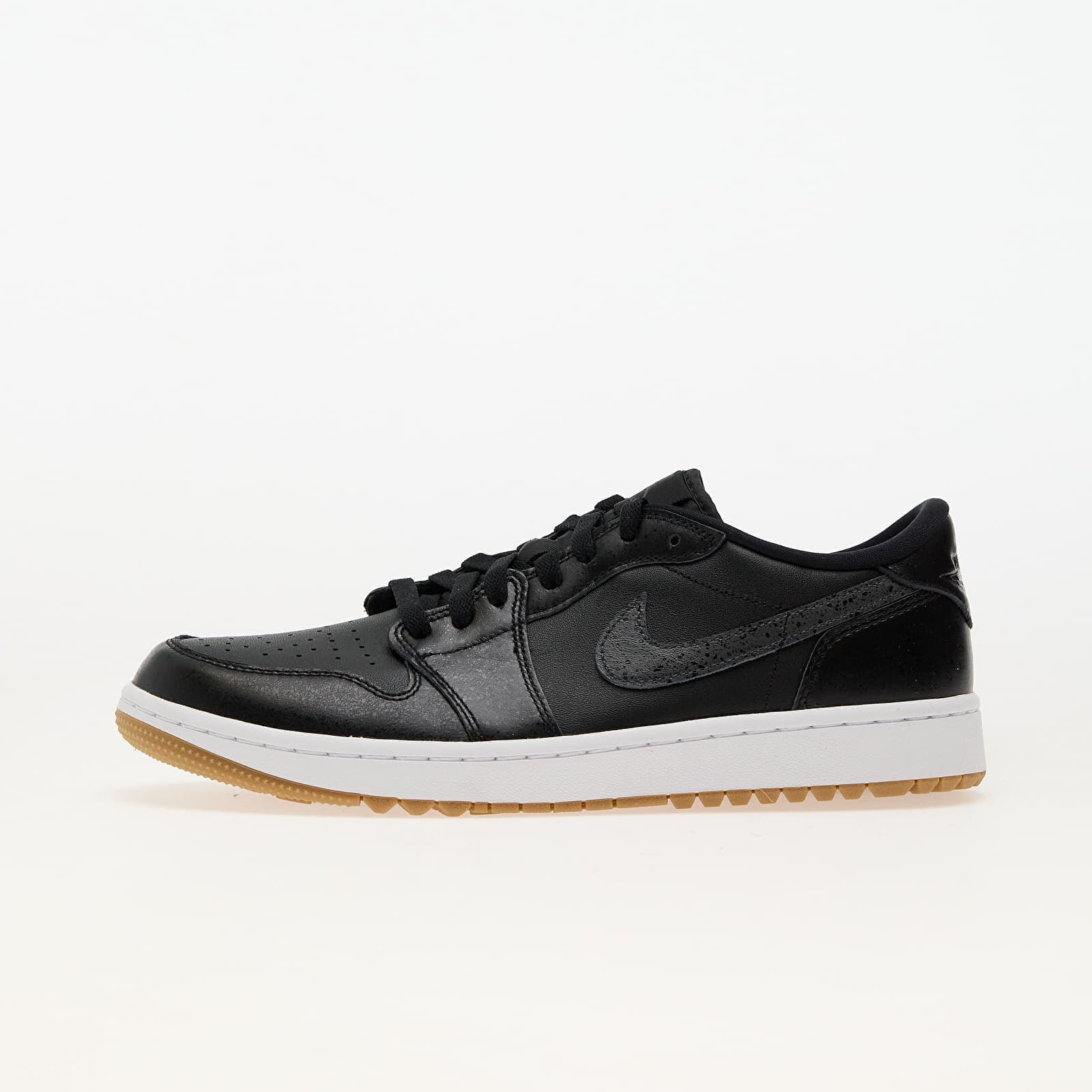 Jordan Сникърси Air 1 Low Golf Black/ Anthracite-Gum Med Brown-White