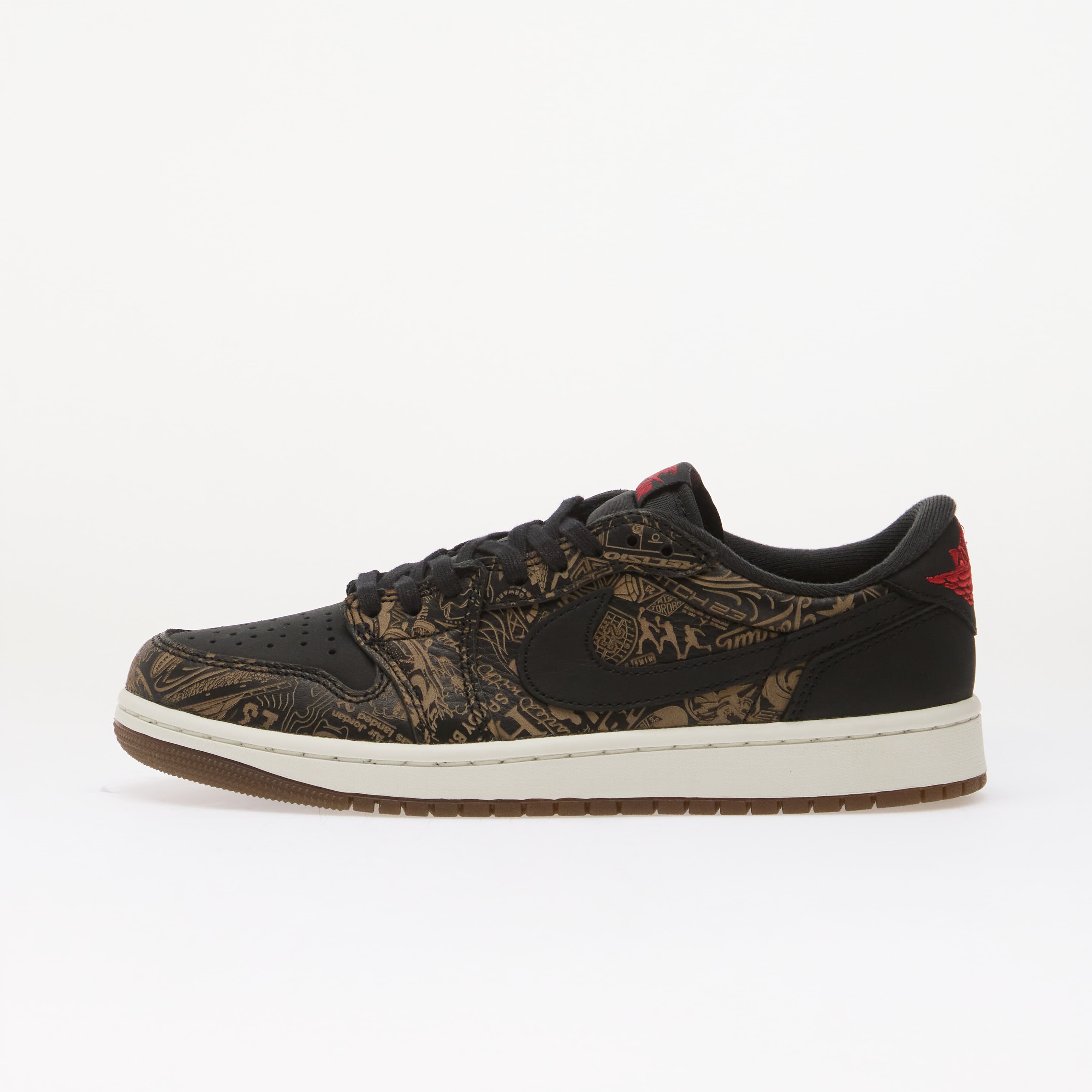Jordan Сникърси Air 1 Low OG "Laser" Black/ Varsity Red/ Summit White