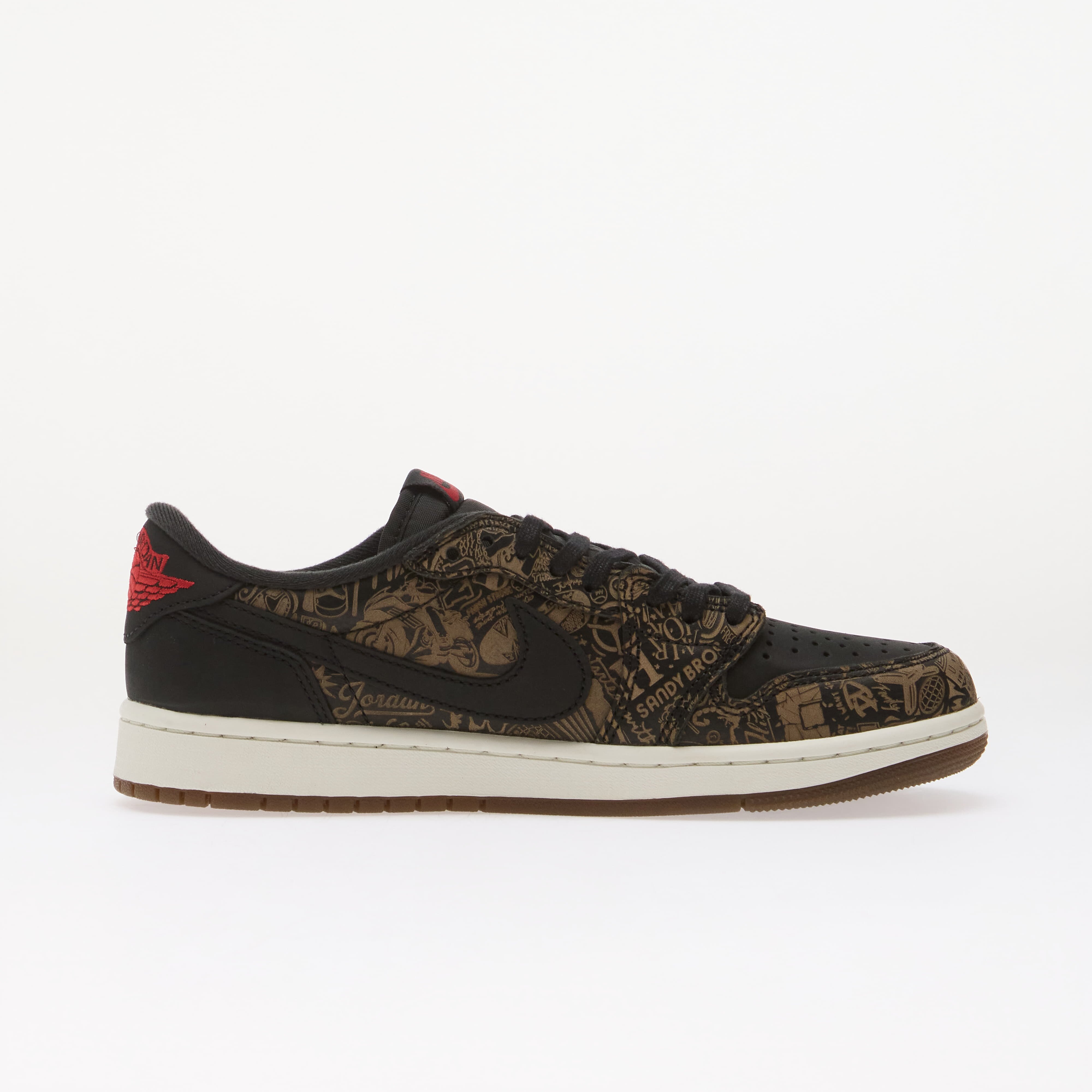 Jordan Сникърси Air 1 Low OG "Laser" Black/ Varsity Red/ Summit White