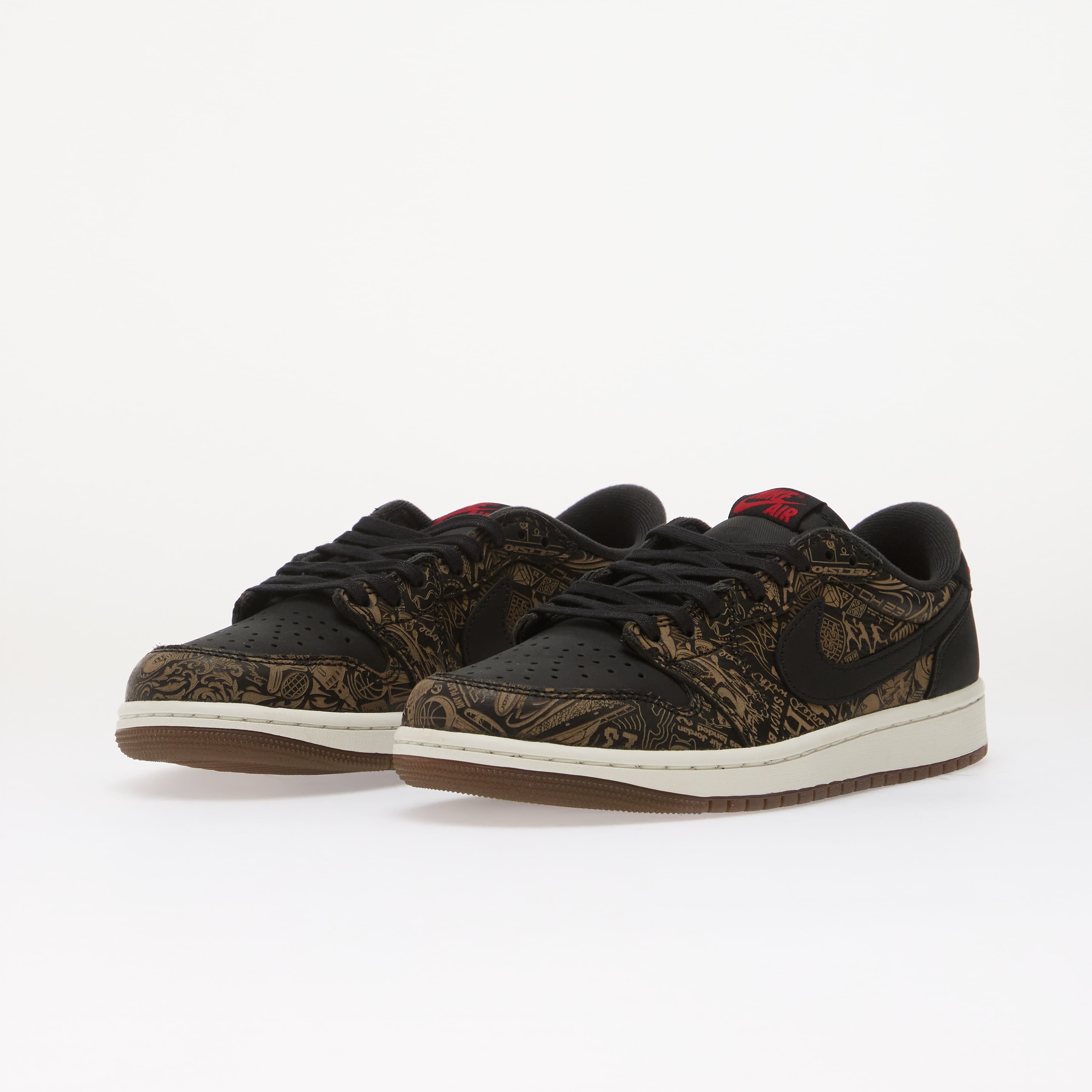 Jordan Сникърси Air 1 Low OG "Laser" Black/ Varsity Red/ Summit White