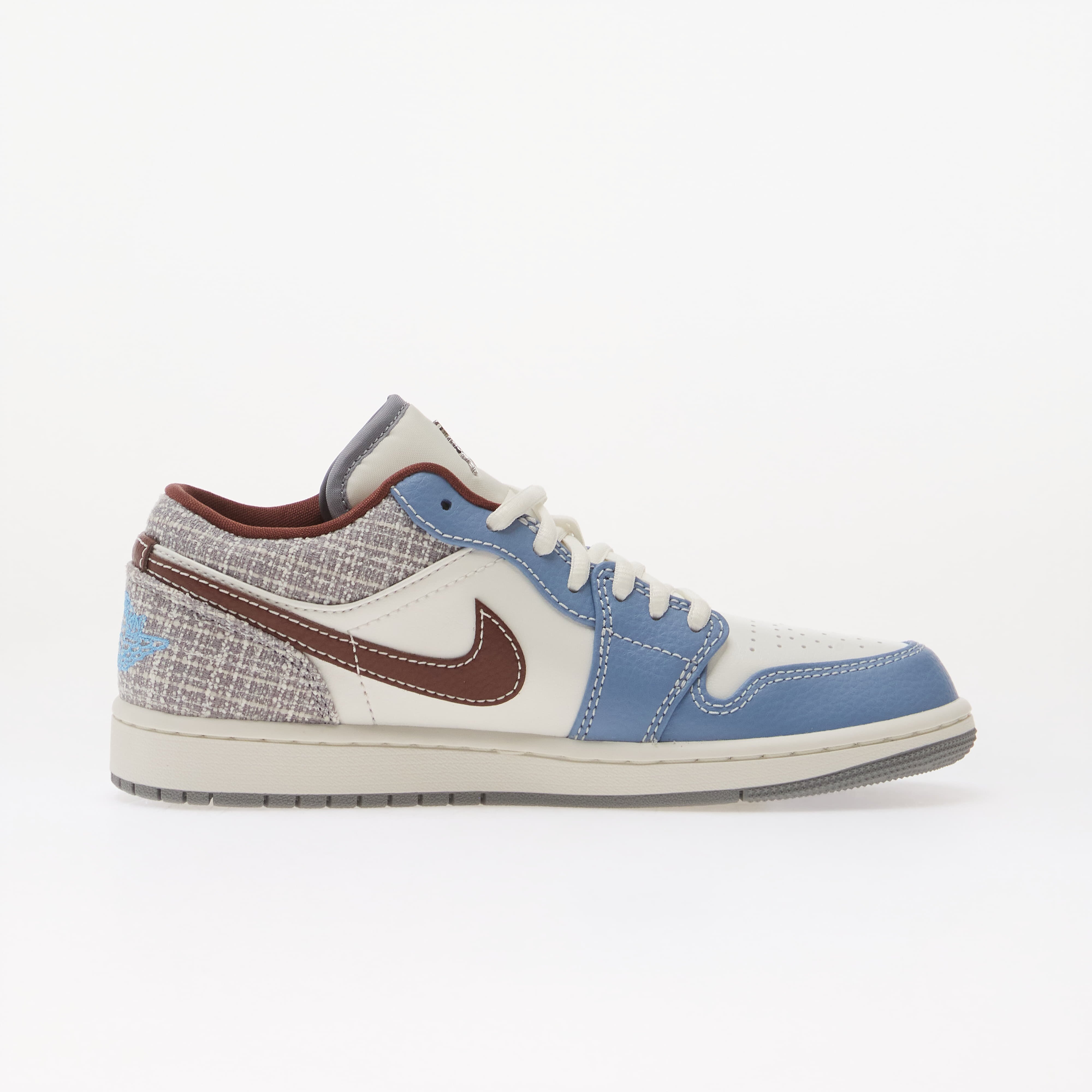 Jordan Сникърси Air 1 Low Summit White/ Light Boulder-Summit White