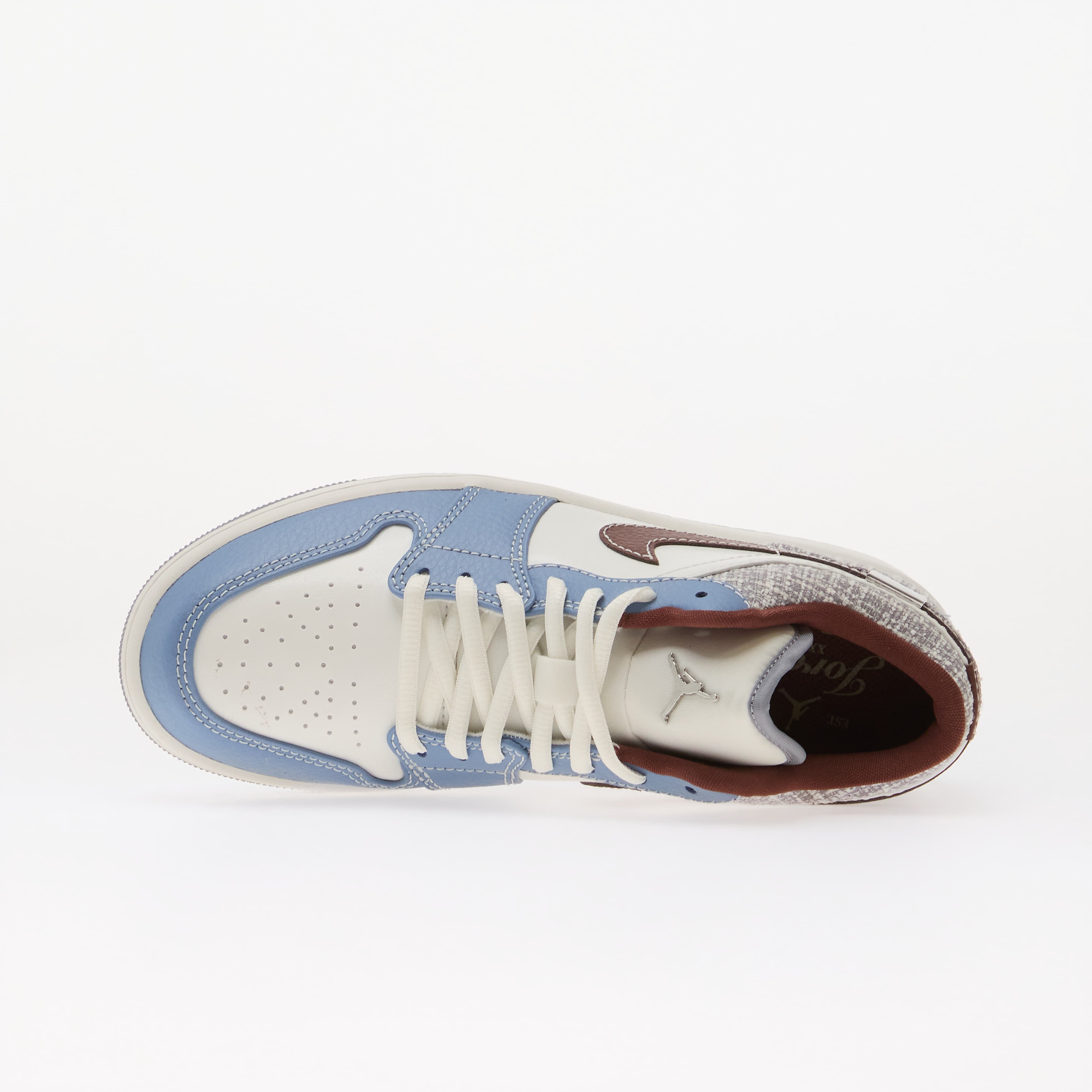 Jordan Сникърси Air 1 Low Summit White/ Light Boulder-Summit White