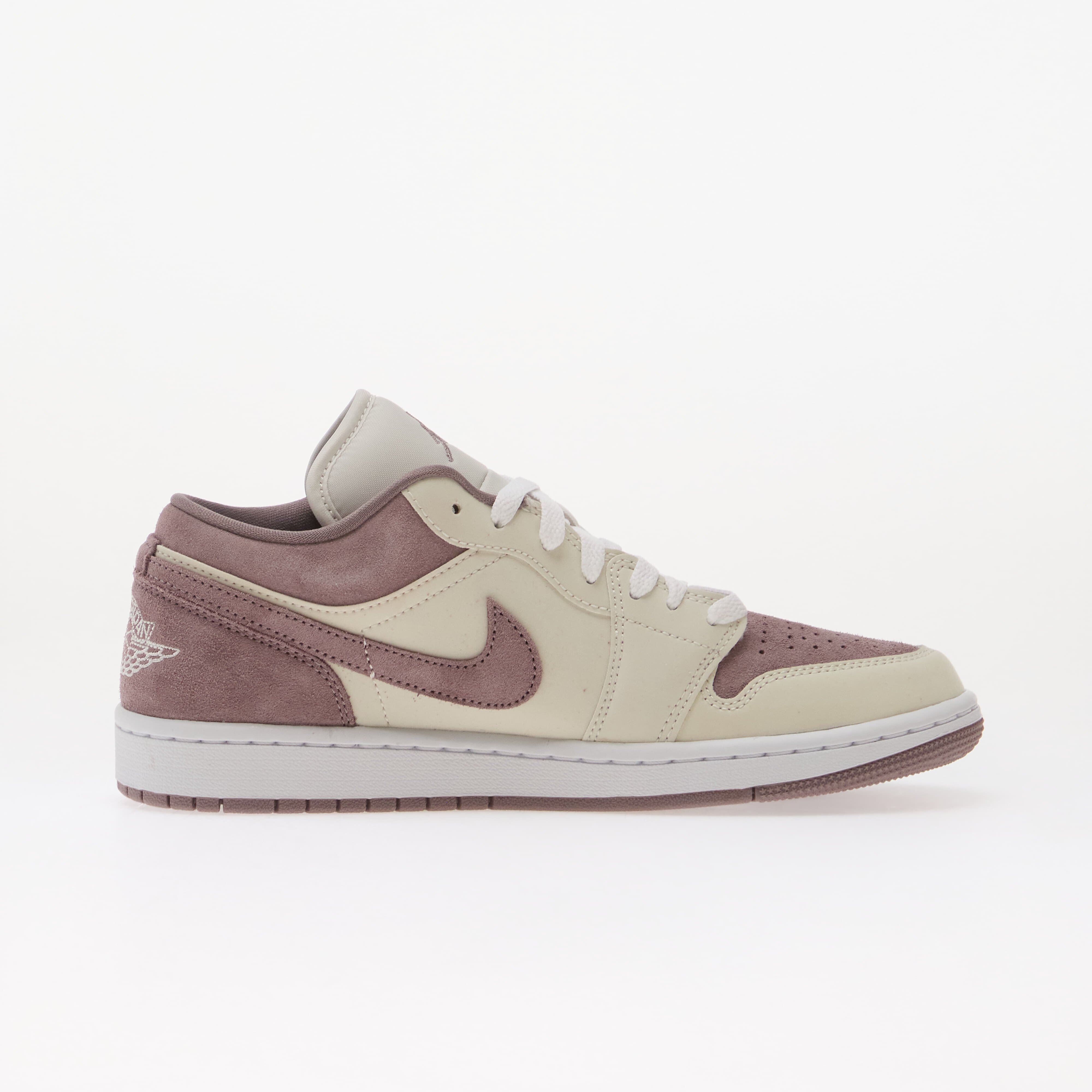 Jordan Сникърси Air 1 Low Swan/ White-Purple Smoke