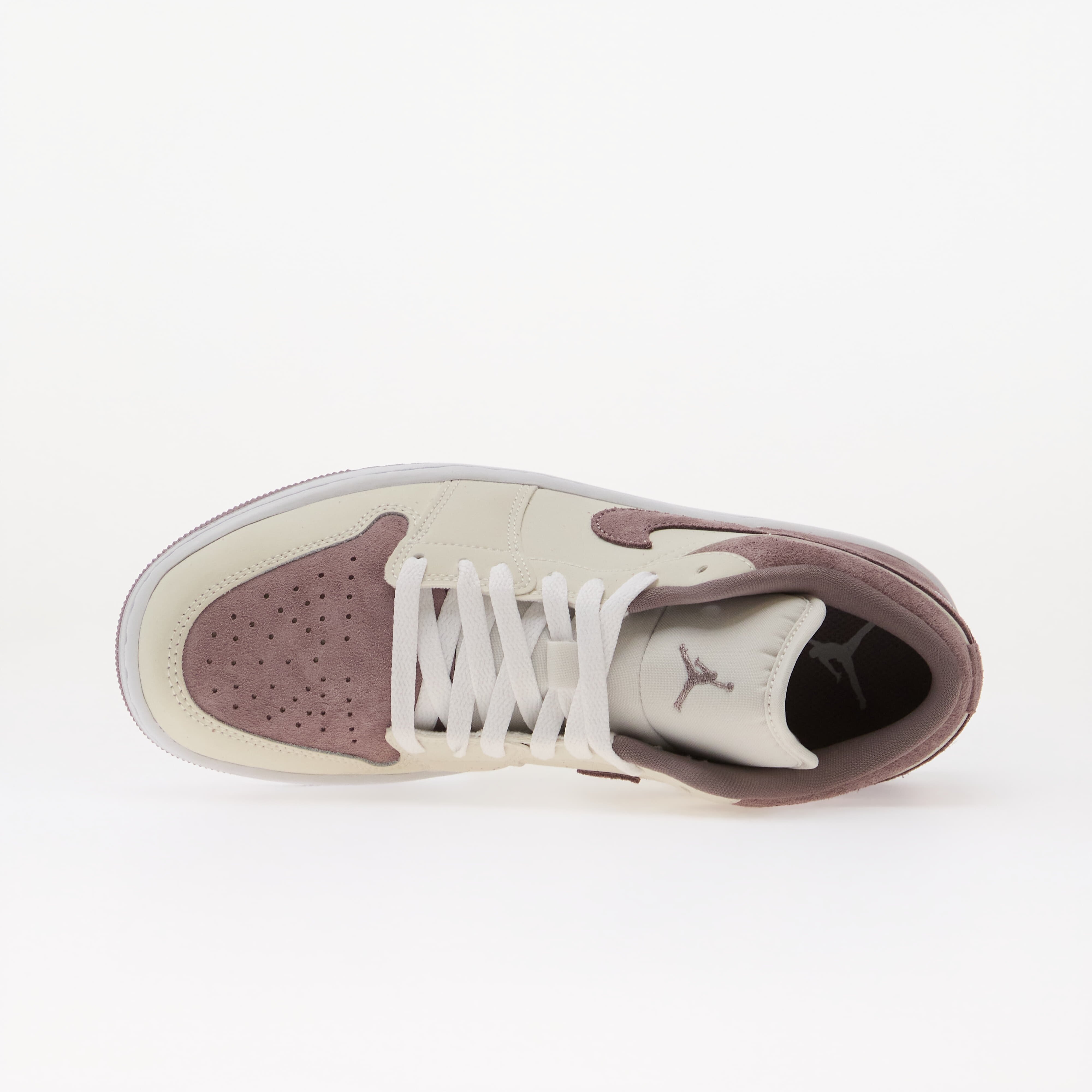 Jordan Сникърси Air 1 Low Swan/ White-Purple Smoke