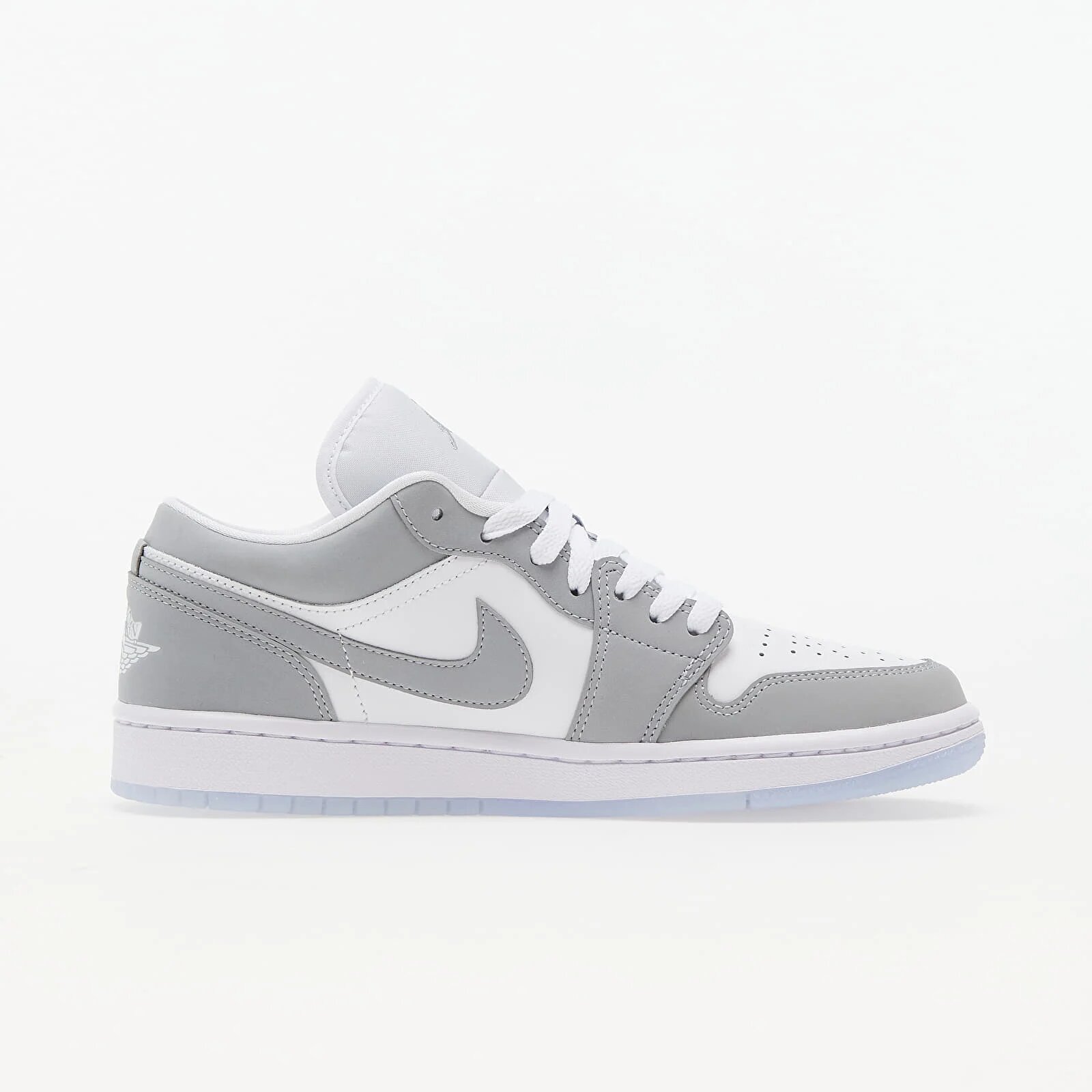 Jordan Сникърси Air 1 Low White/ Wolf Grey-Aluminum