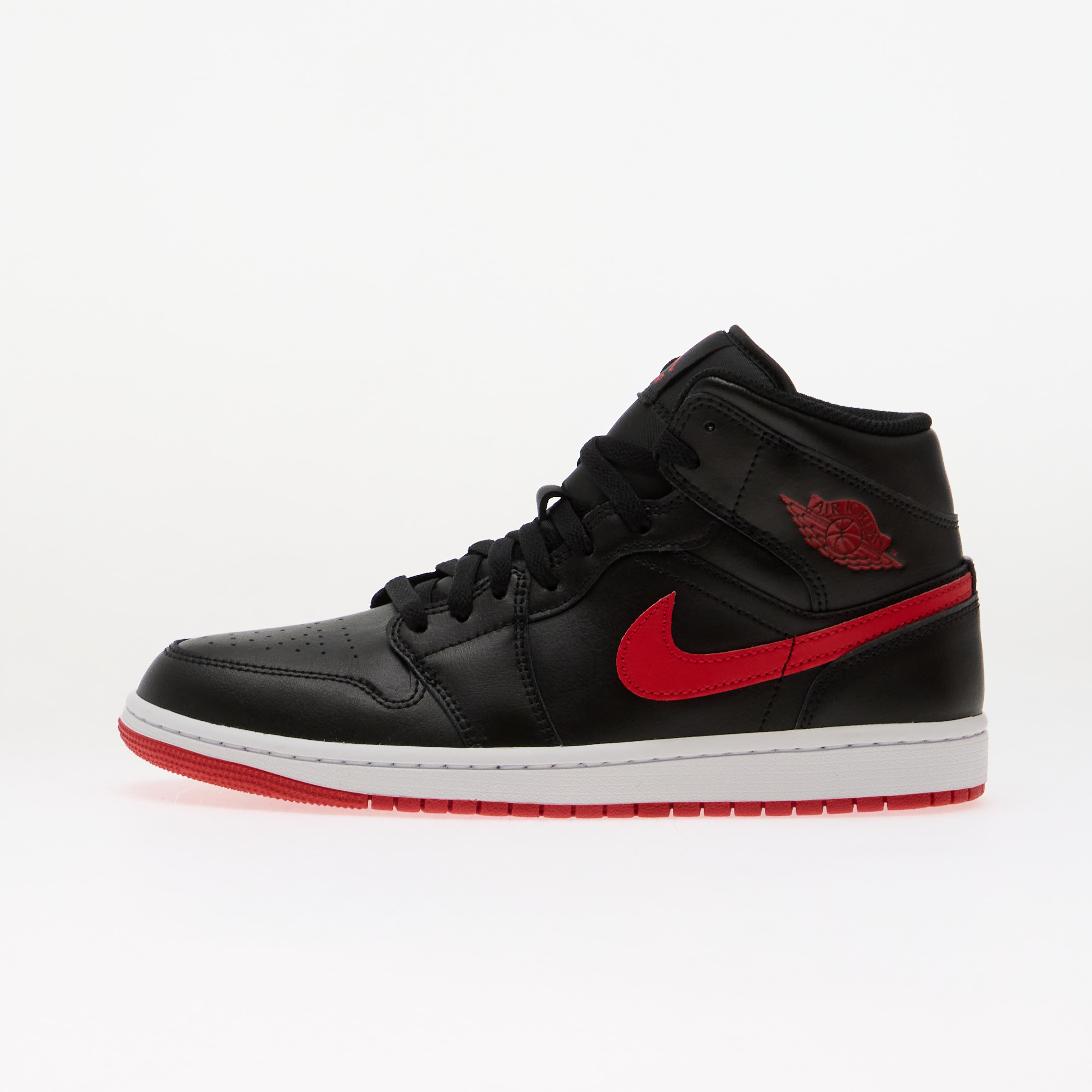 Jordan Сникърси Air 1 Mid Black/ University Red-White