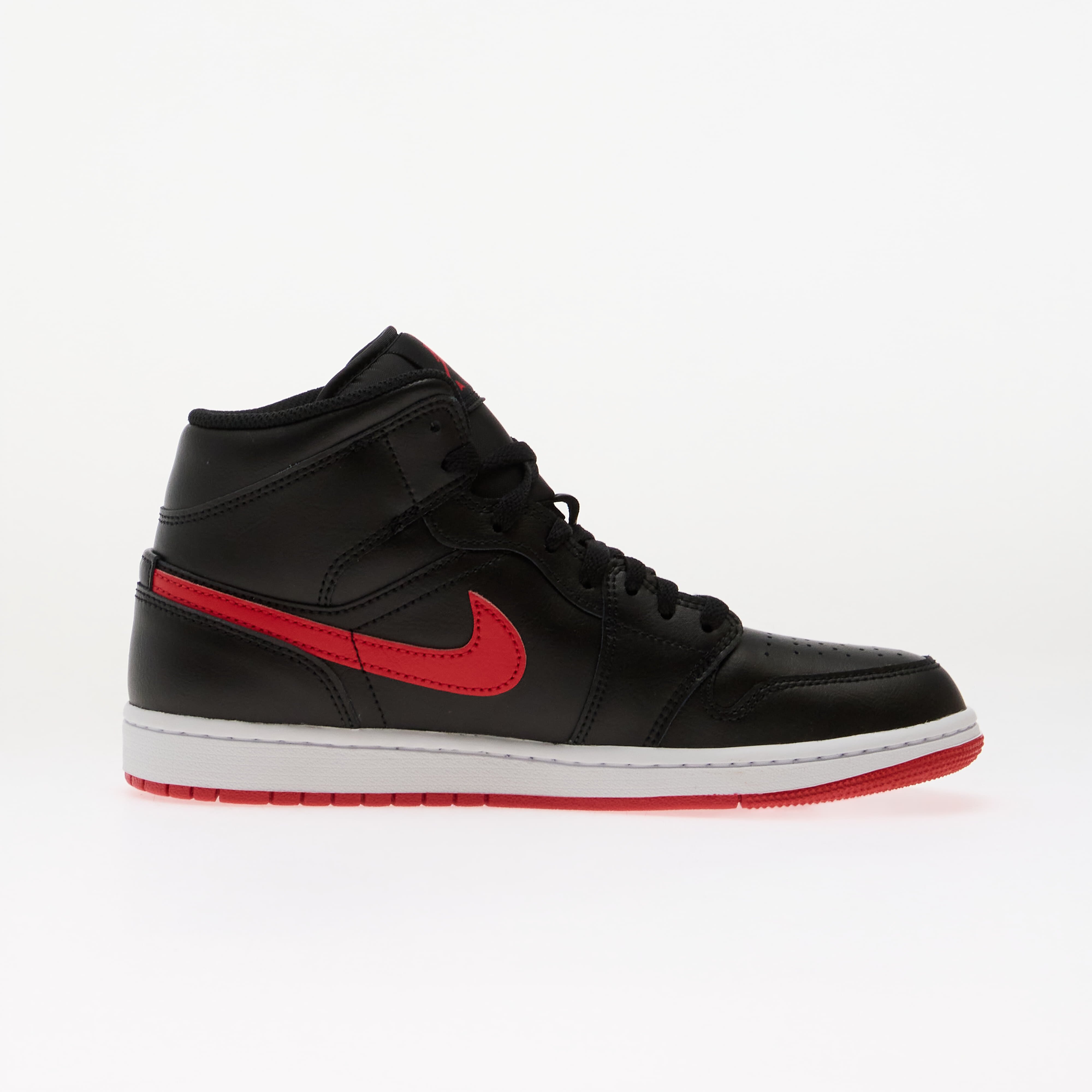 Jordan Сникърси Air 1 Mid Black/ University Red-White