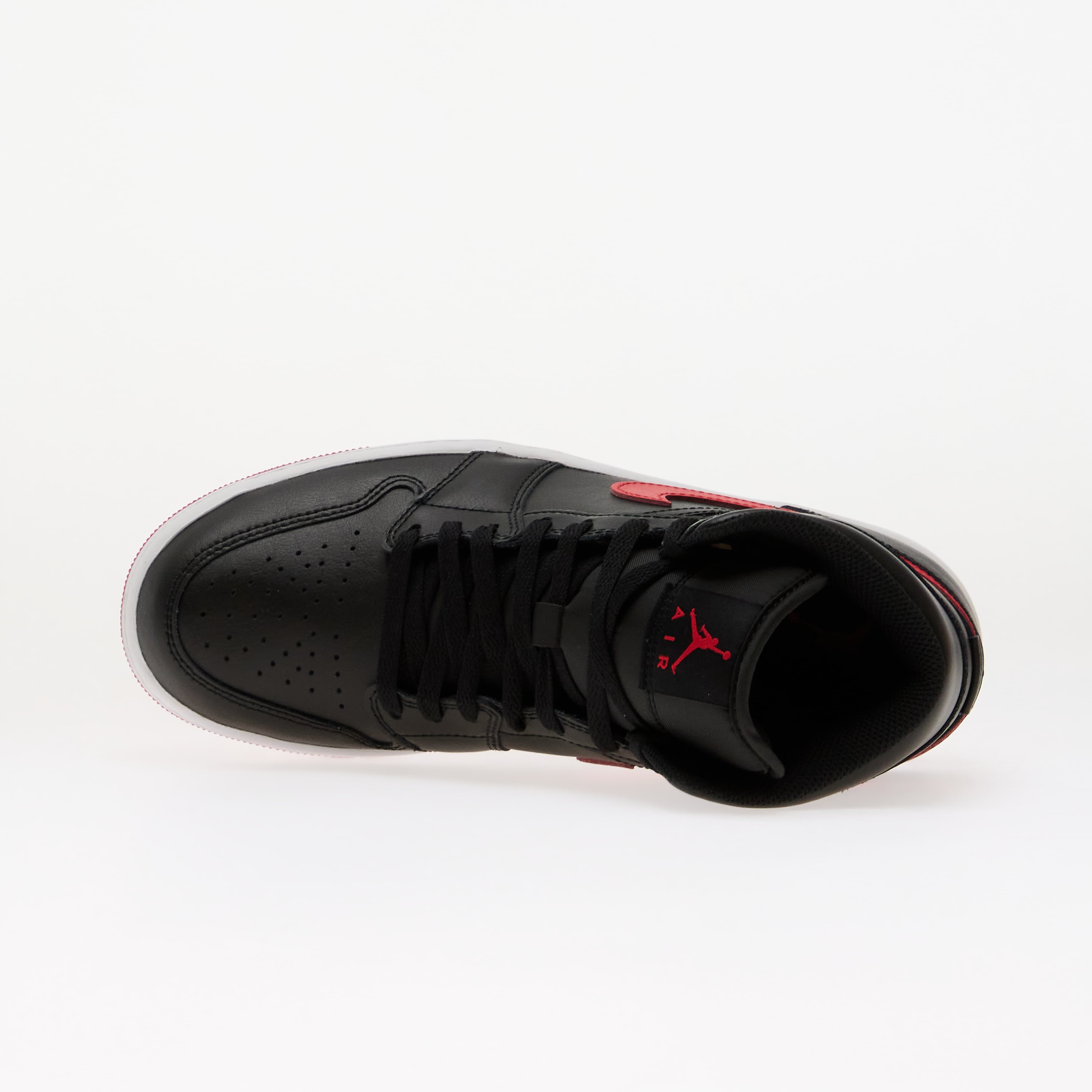 Jordan Сникърси Air 1 Mid Black/ University Red-White