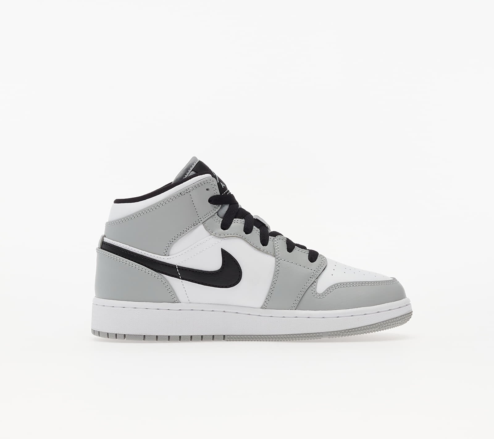 Jordan Сникърси Air 1 Mid (GS) Lt Smoke Grey/ Black-White