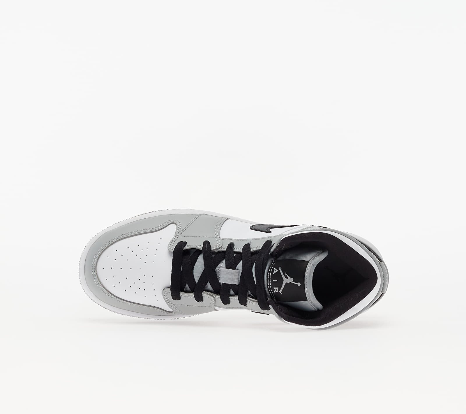Jordan Сникърси Air 1 Mid (GS) Lt Smoke Grey/ Black-White