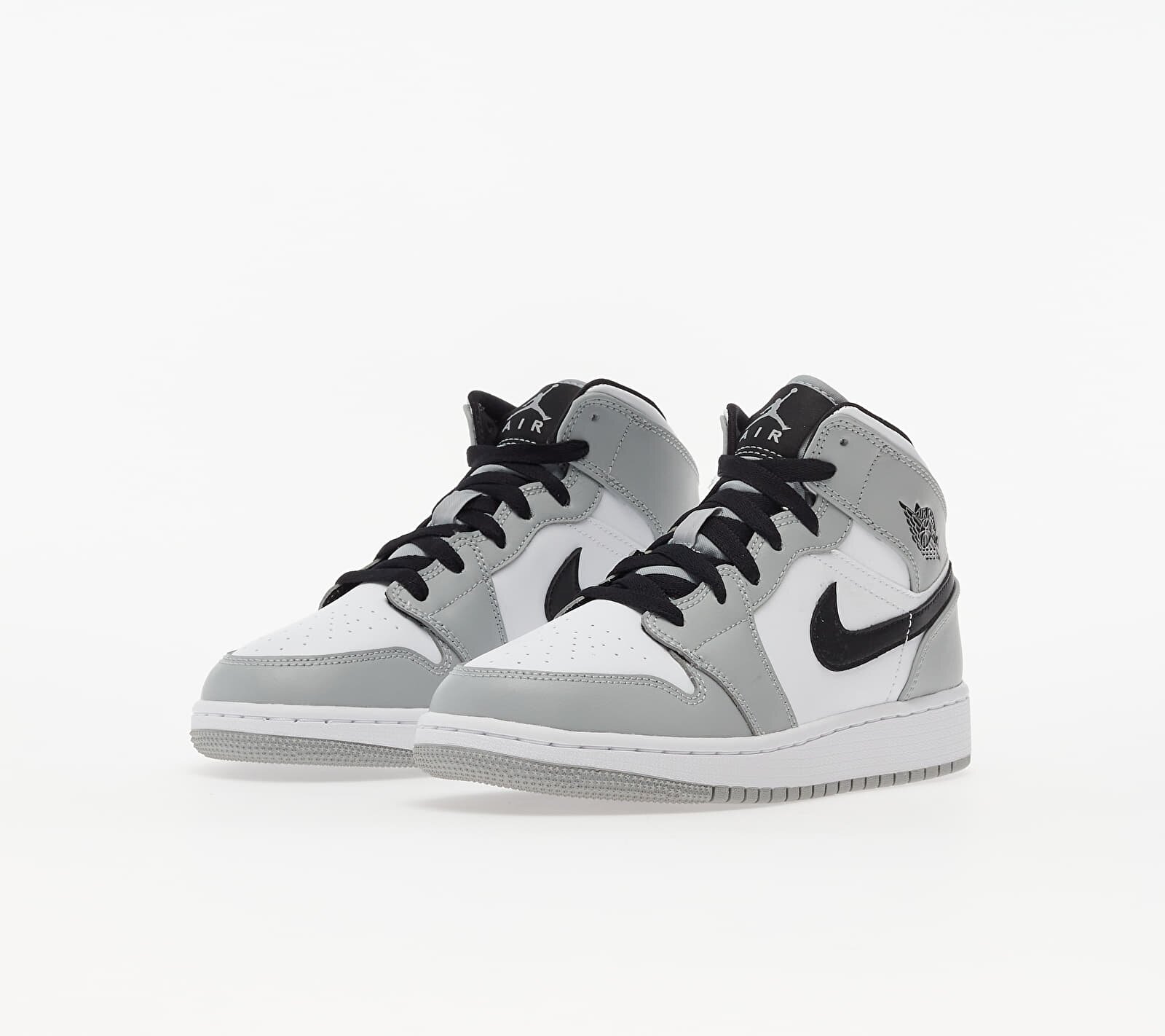 Jordan Сникърси Air 1 Mid (GS) Lt Smoke Grey/ Black-White