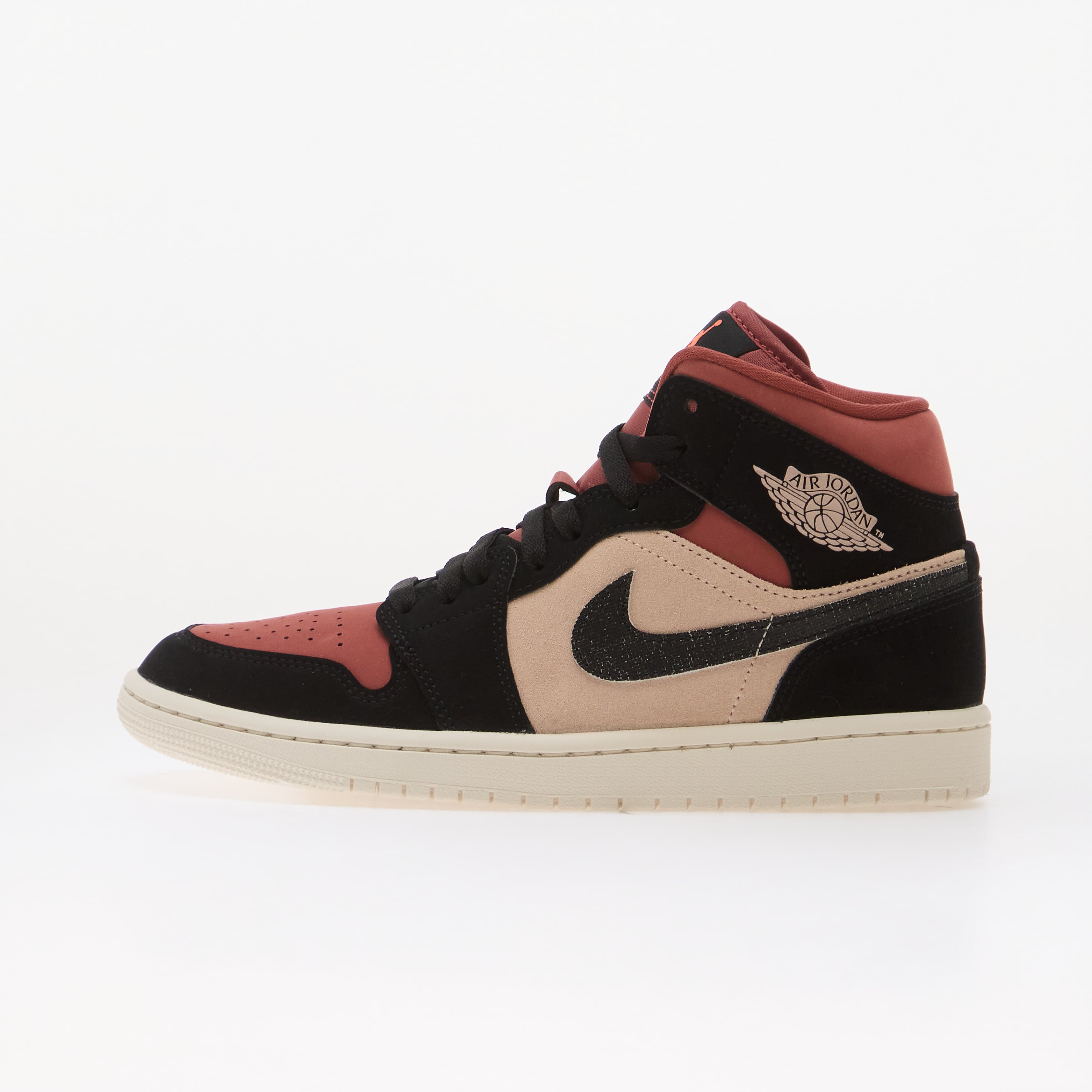 Jordan Сникърси Air 1 Mid Particle Beige/ Black-Canyon Rust-Sail