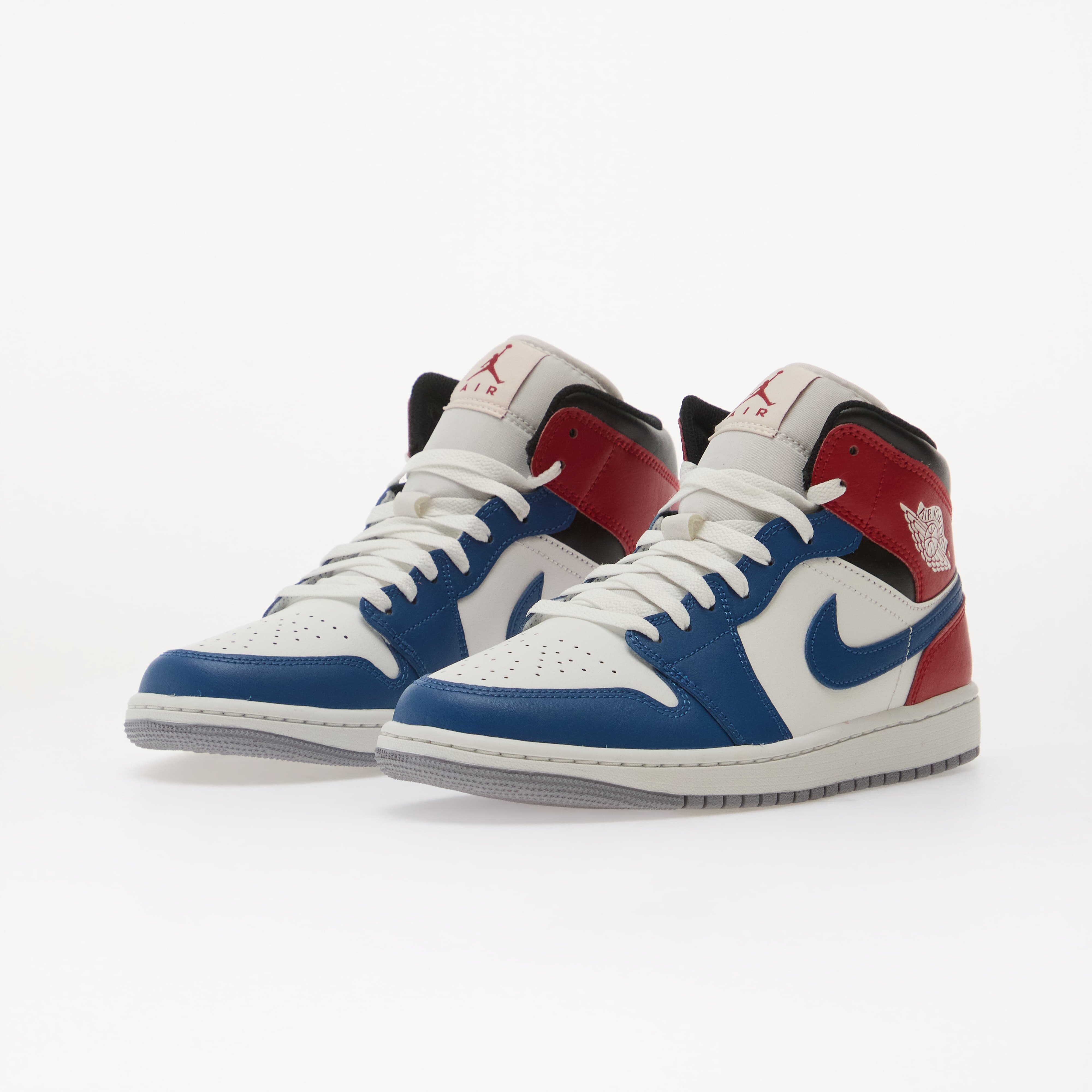 Jordan Сникърси Air 1 Mid True Blue/ Summit White-Varsity Red-Black