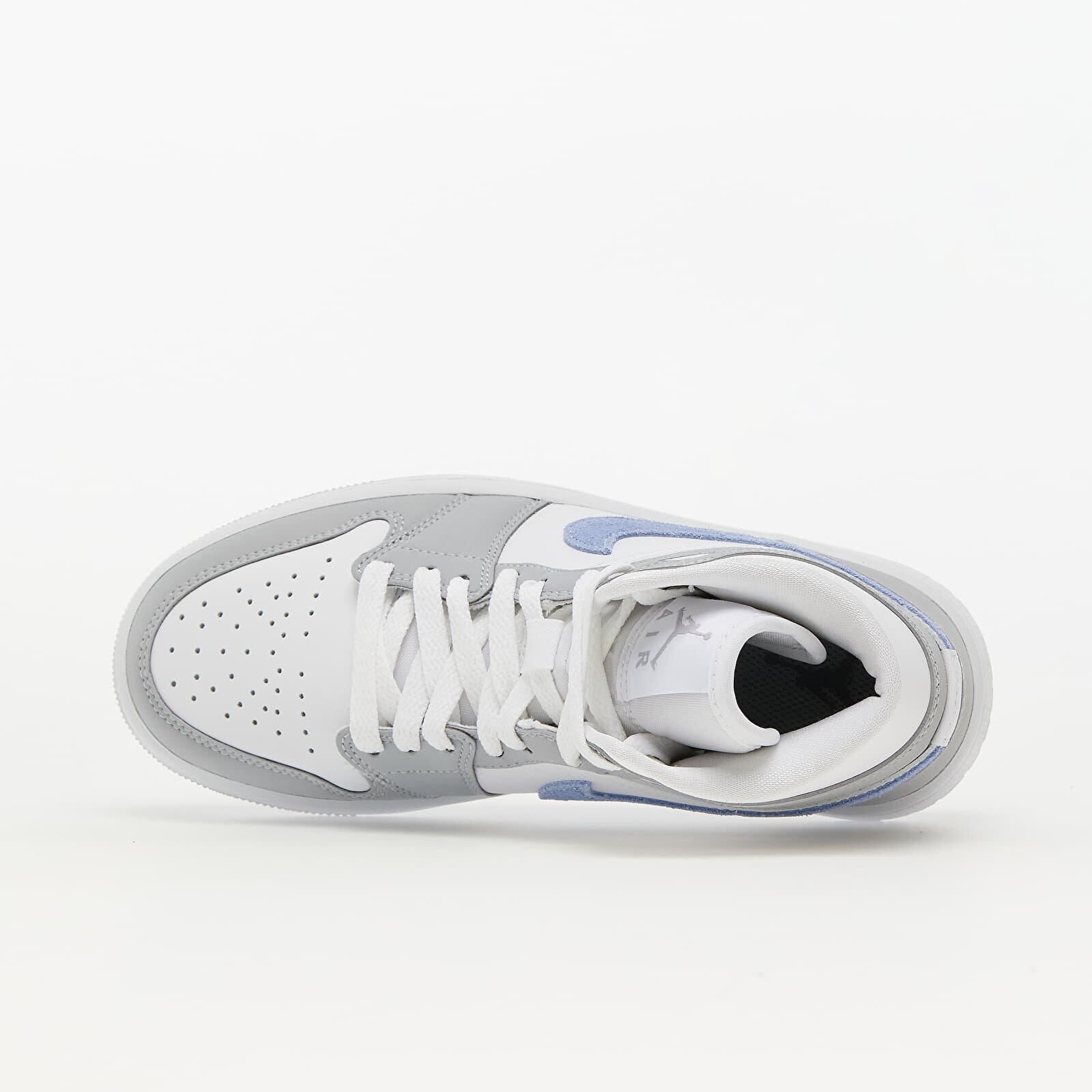 Jordan Сникърси Air 1 Mid White/ Aluminum-Wolf Grey