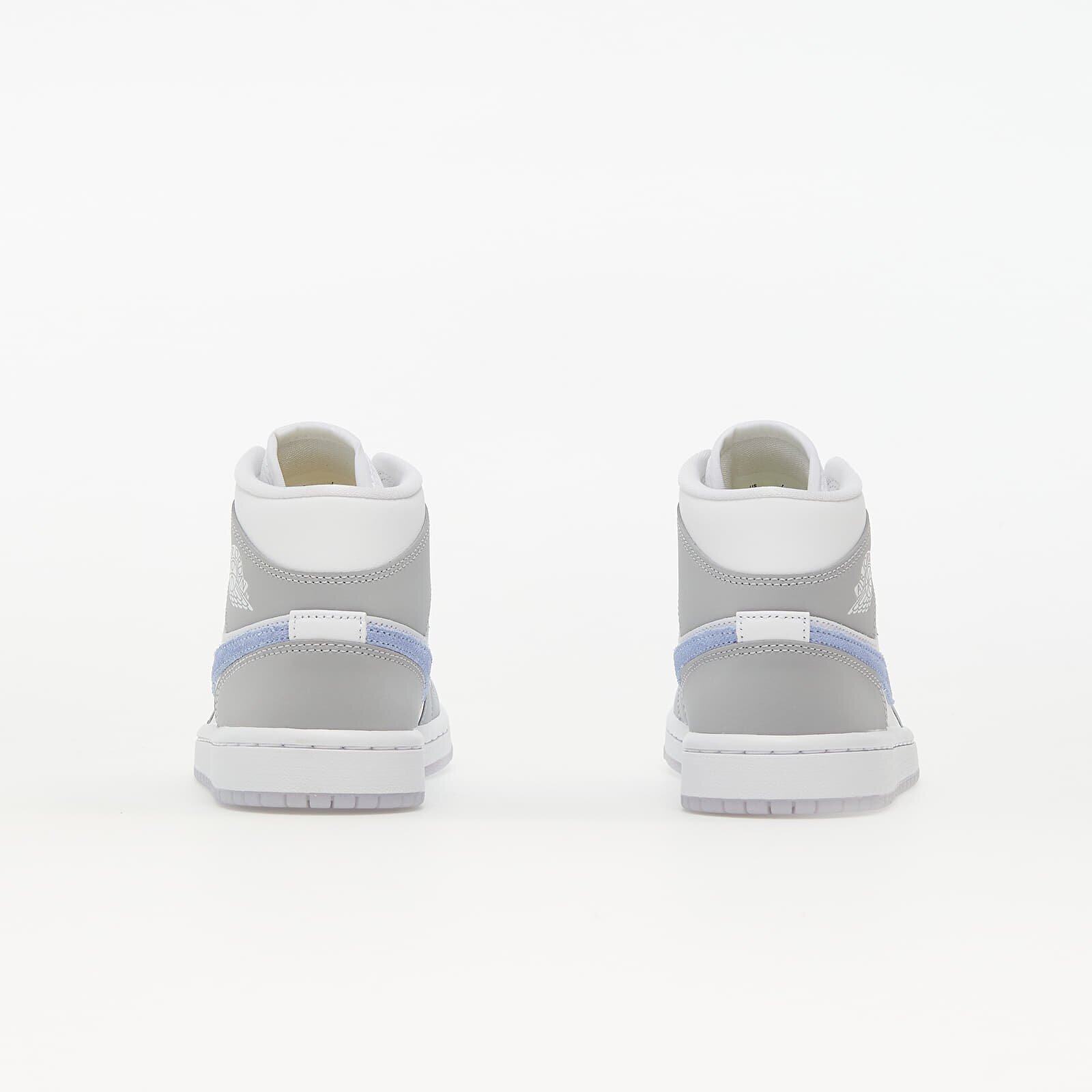 Jordan Сникърси Air 1 Mid White/ Aluminum-Wolf Grey