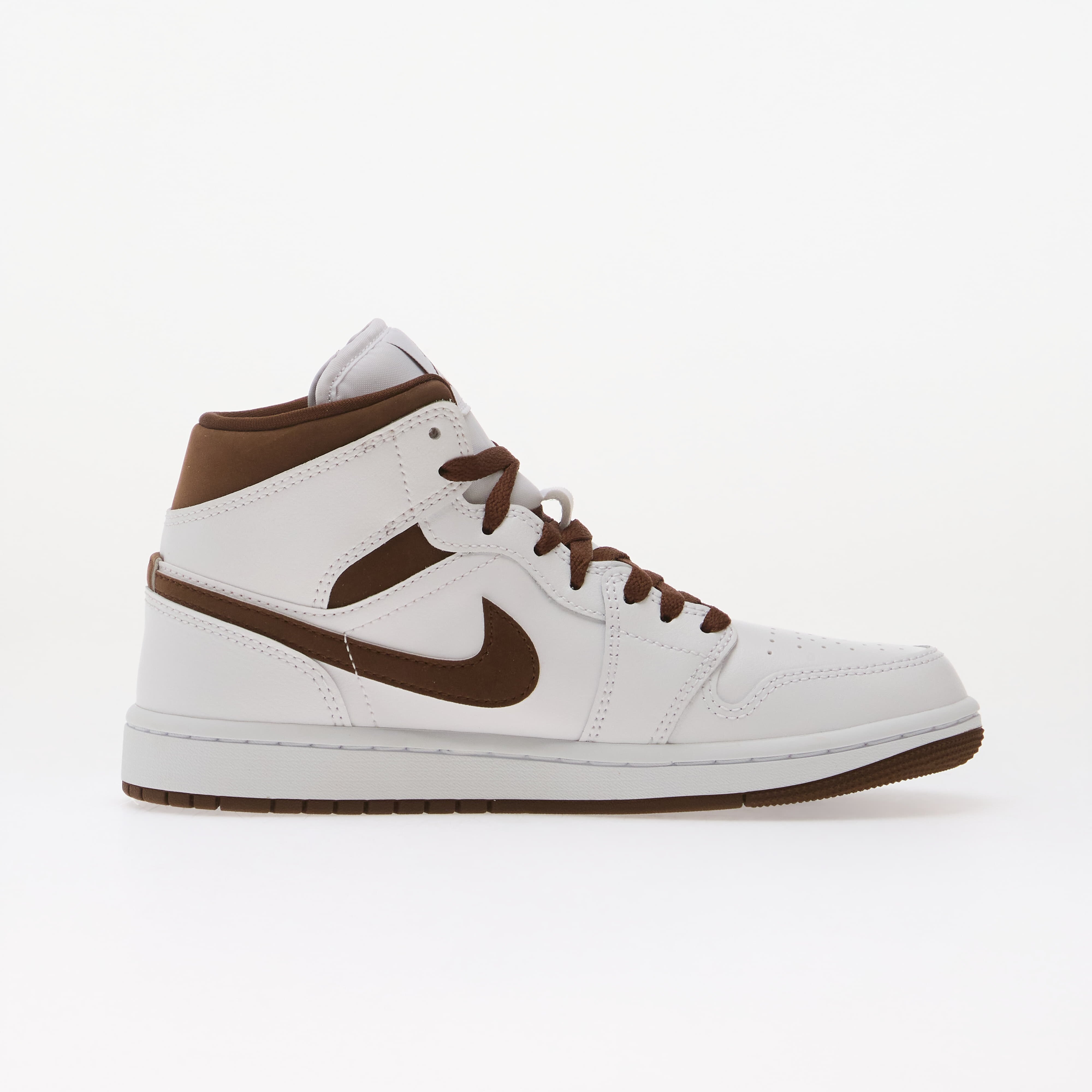 Jordan Сникърси Air 1 Mid White/ Cacao Wow-Cacao Wow