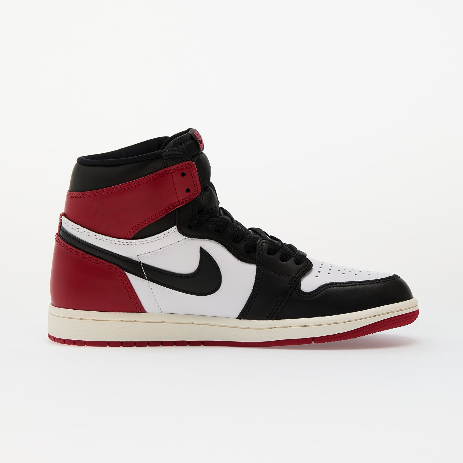 Jordan Сникърси Air 1 Retro High OG "Black Toe" White/ Black-Varsity Red-Sail