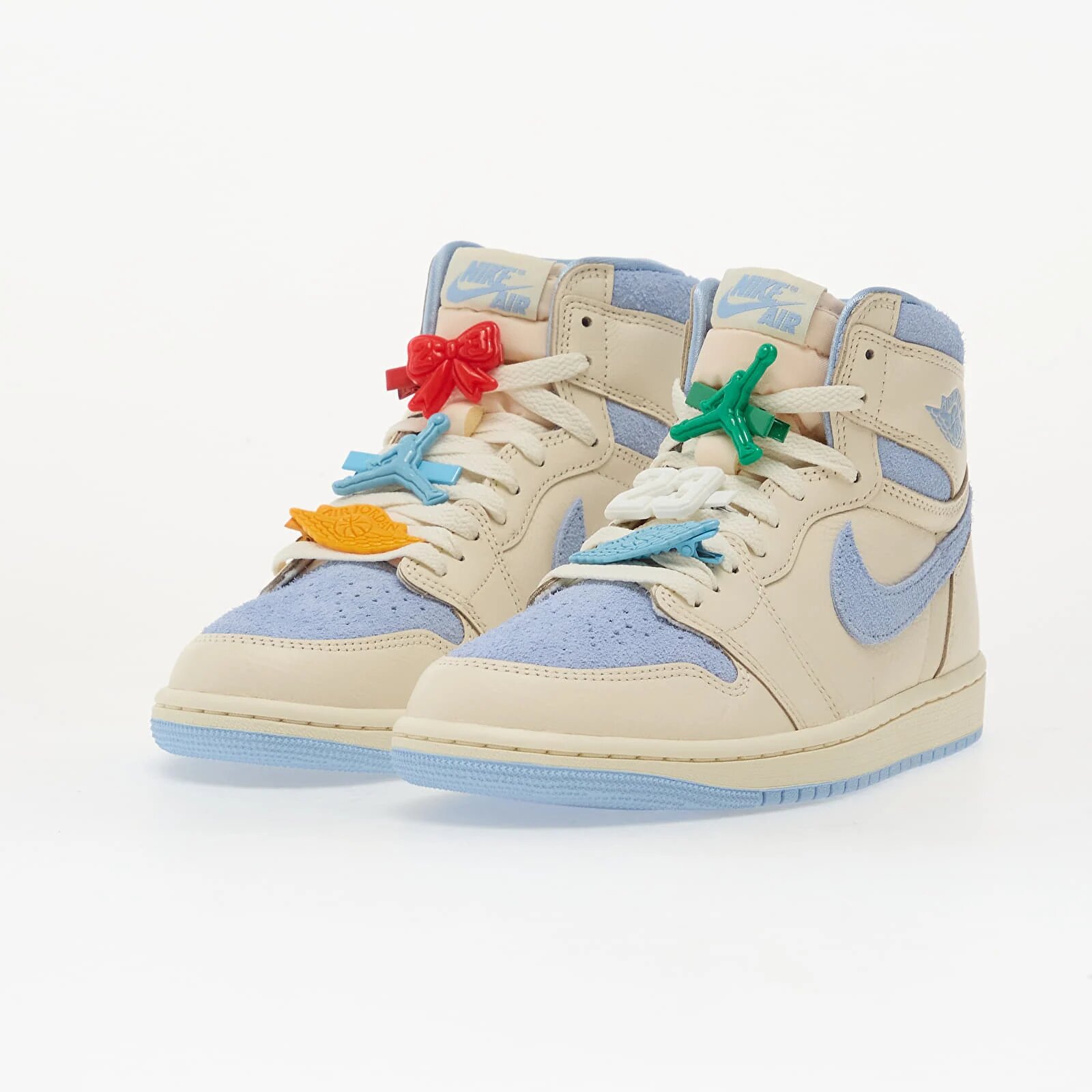 Jordan Сникърси Air 1 Retro High OG "Psychic Blue" W Pale Ivory/ Psychic Blue-Coconut Milk