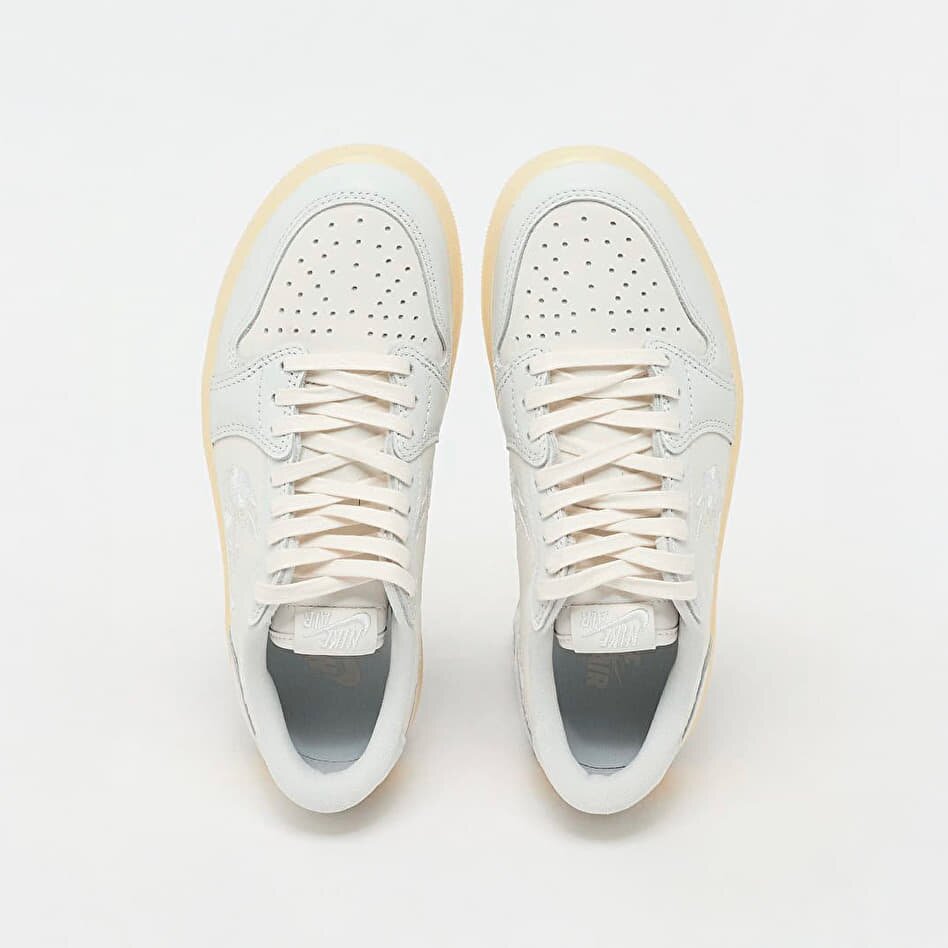 Jordan Сникърси Air 1 Retro Low OG "Floral Swoosh" Sail/ Off White-Coconut Milk