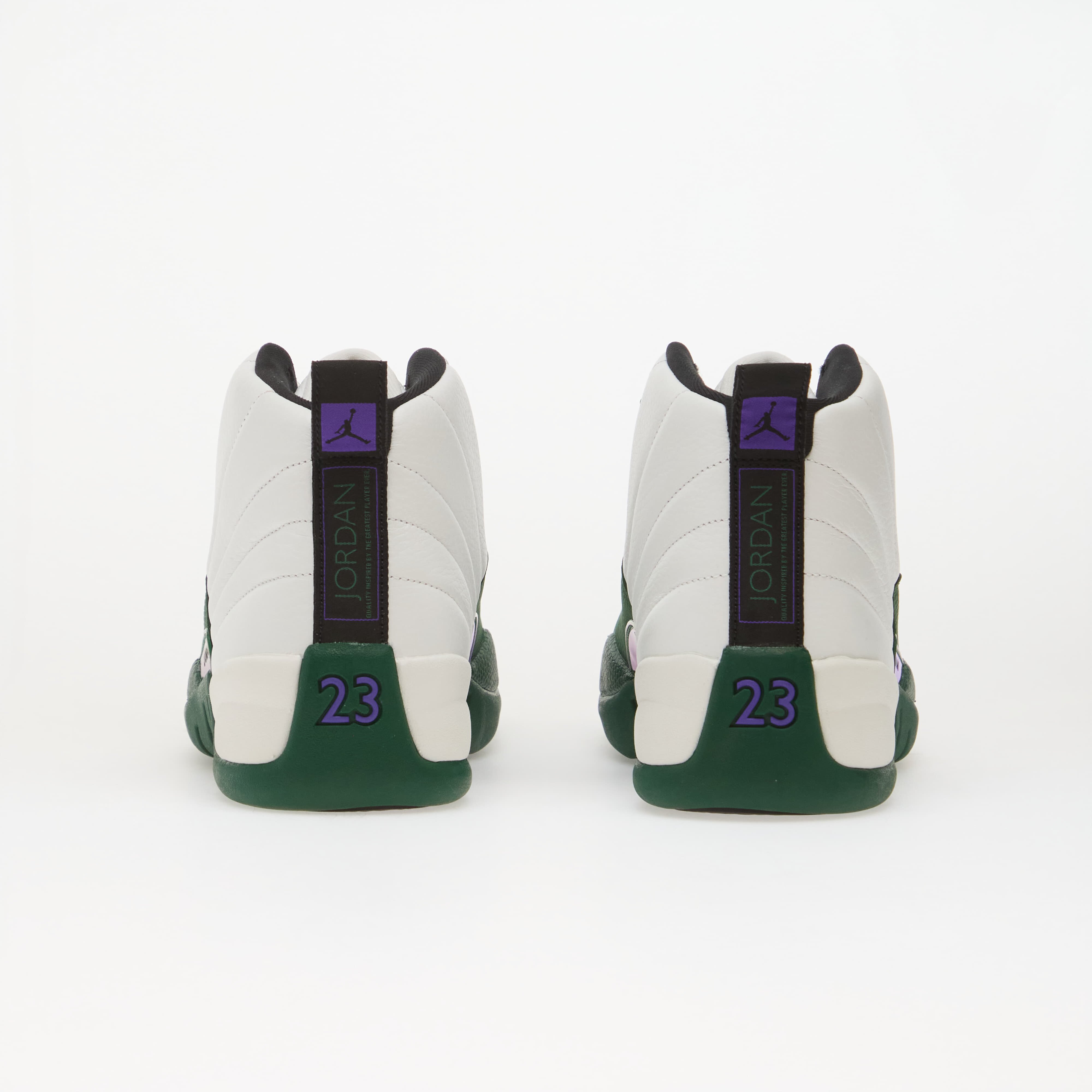 Jordan Сникърси Air 12 Retro "Bucks" Summit White/ Gorge Green/ Fierce Purple