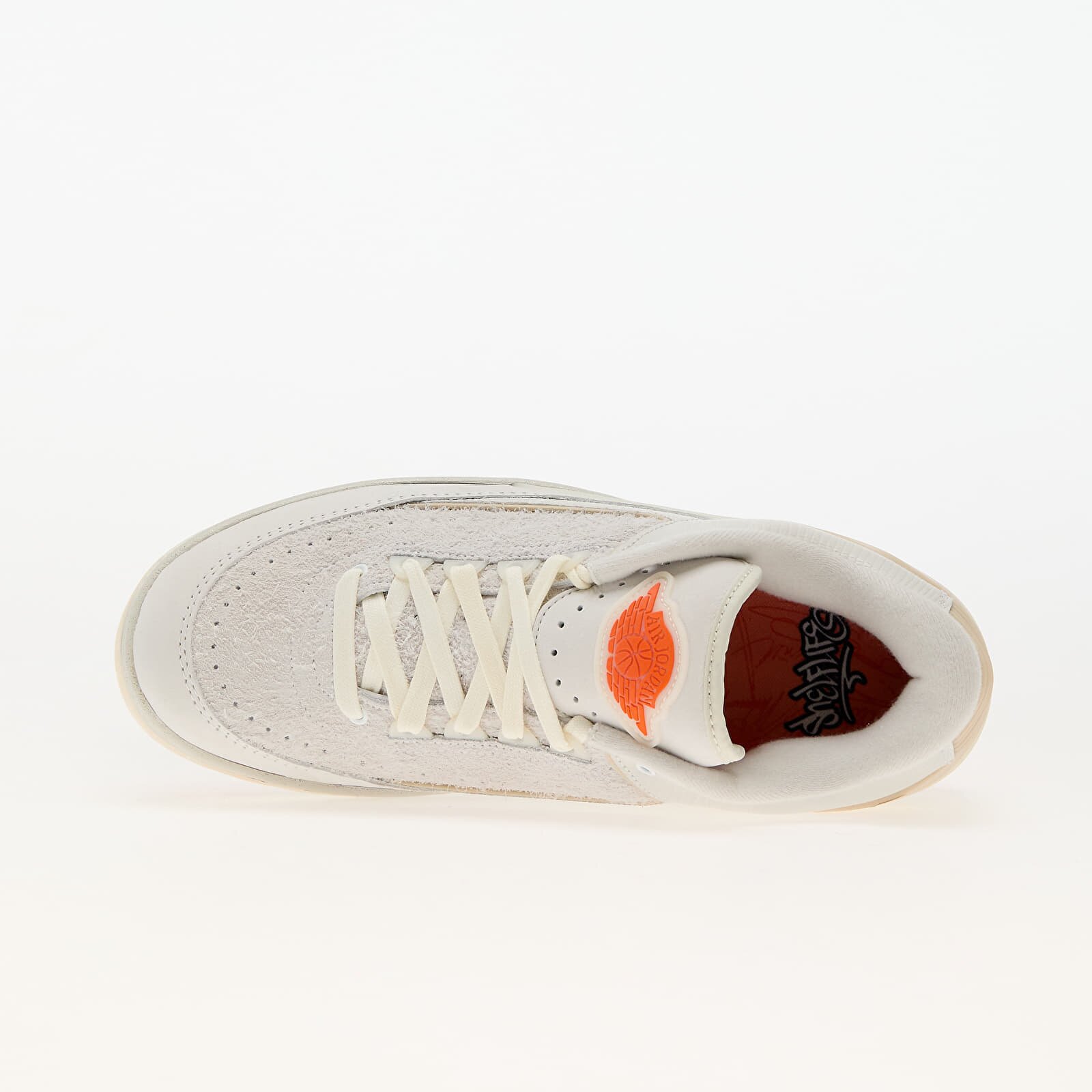 Jordan Сникърси Air 2 Retro Low SP White/ Sail-Light Bone-Bright Mandarin