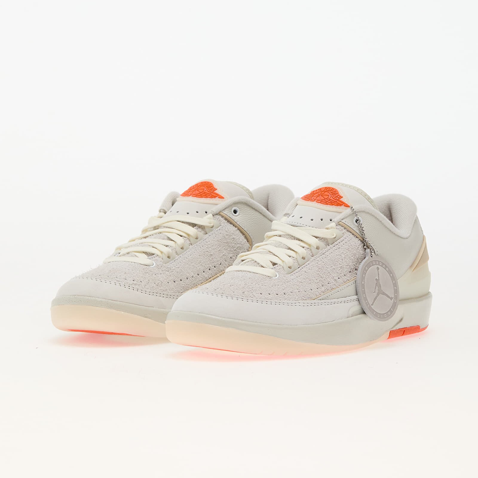 Jordan Сникърси Air 2 Retro Low SP White/ Sail-Light Bone-Bright Mandarin