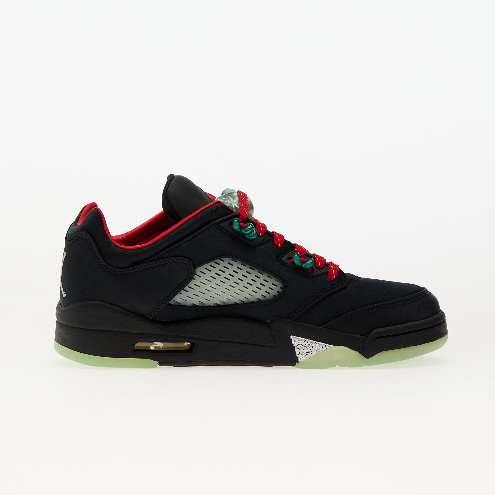 Jordan Сникърси Air 5 Retro Low SP Black/ Classic Jade-Fire Red
