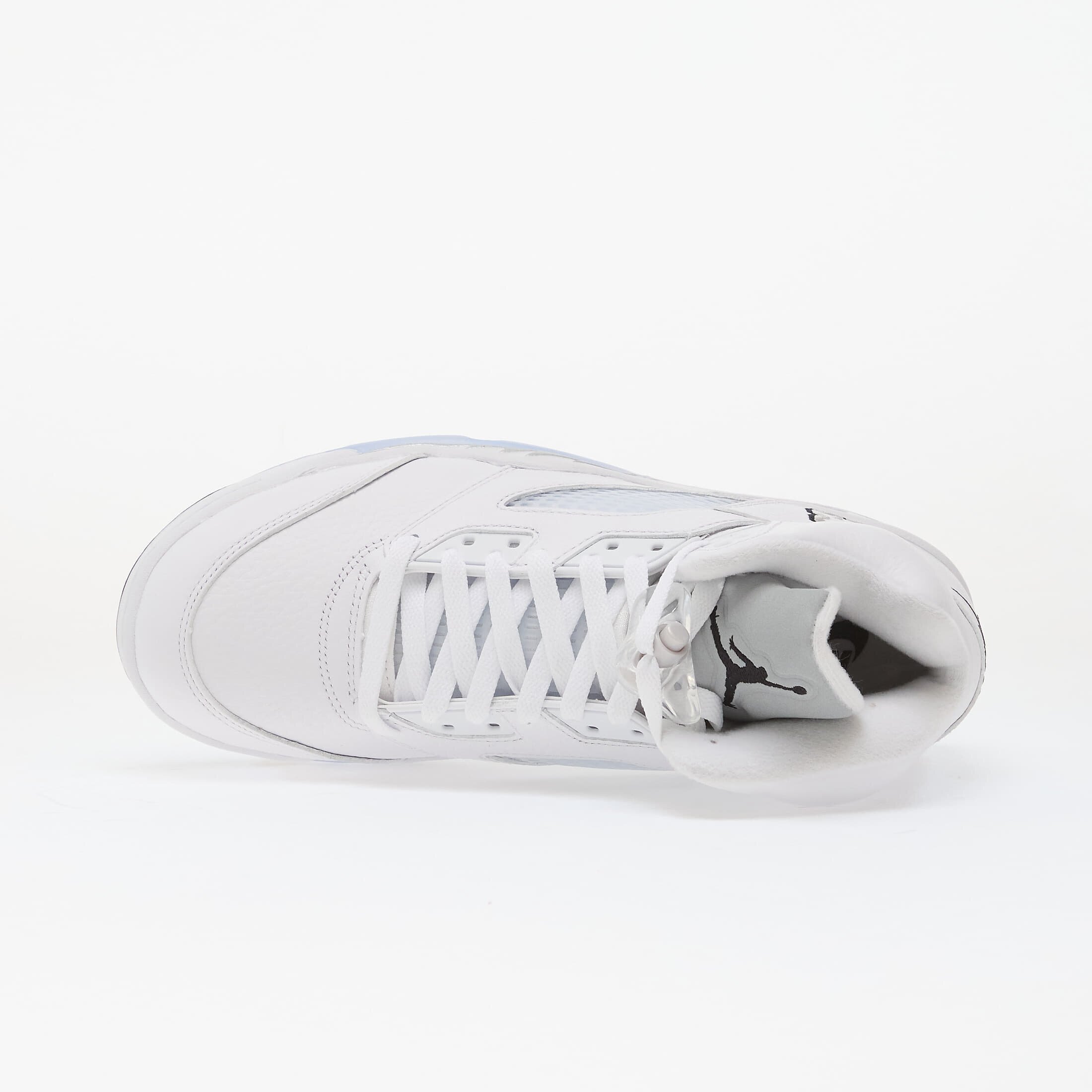 Jordan Сникърси Air 5 Retro "White Metallic" White/ Black-Metallic Silver