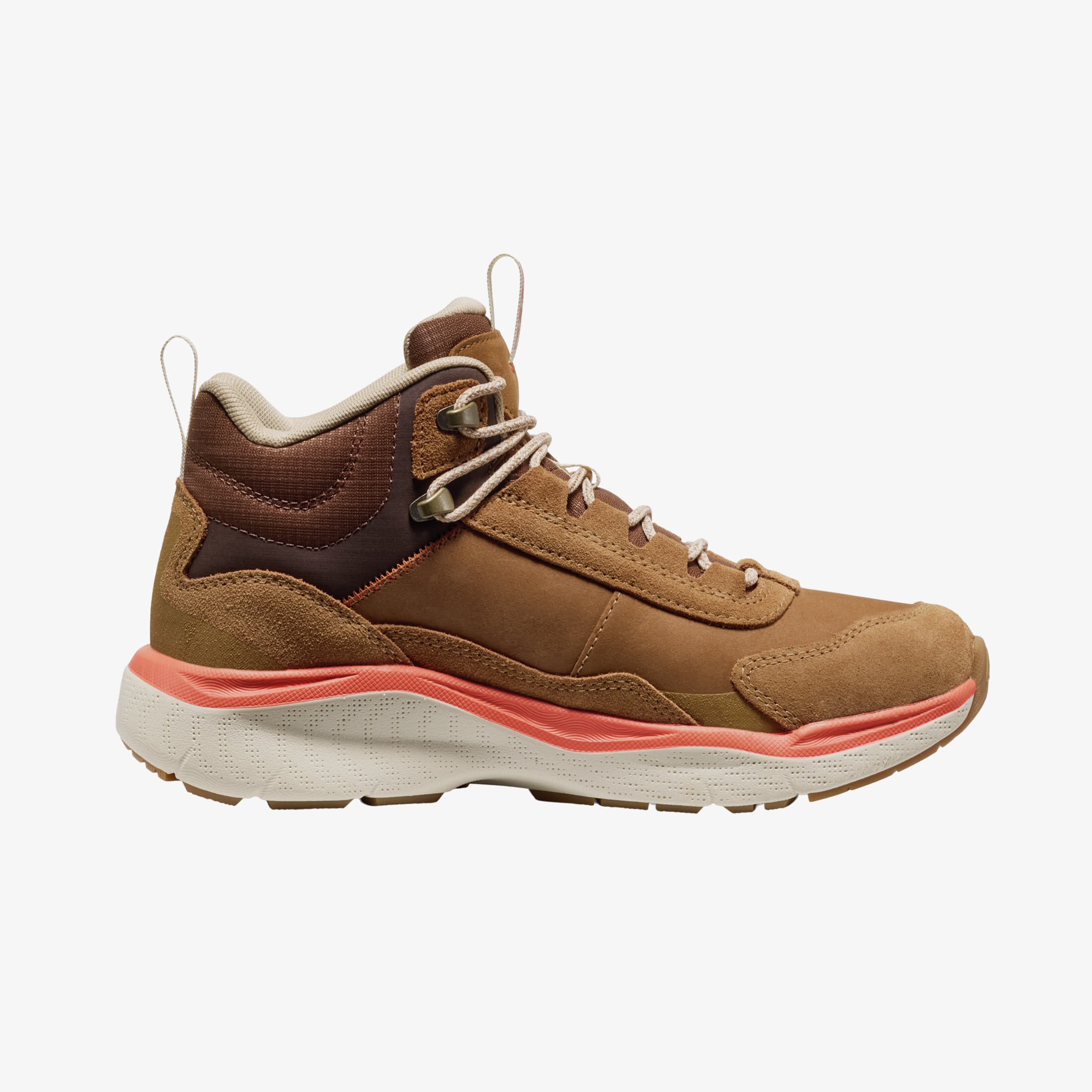 Keen Сникърси Leiki Leather Mid Wp Women Chipmunk/ Birch