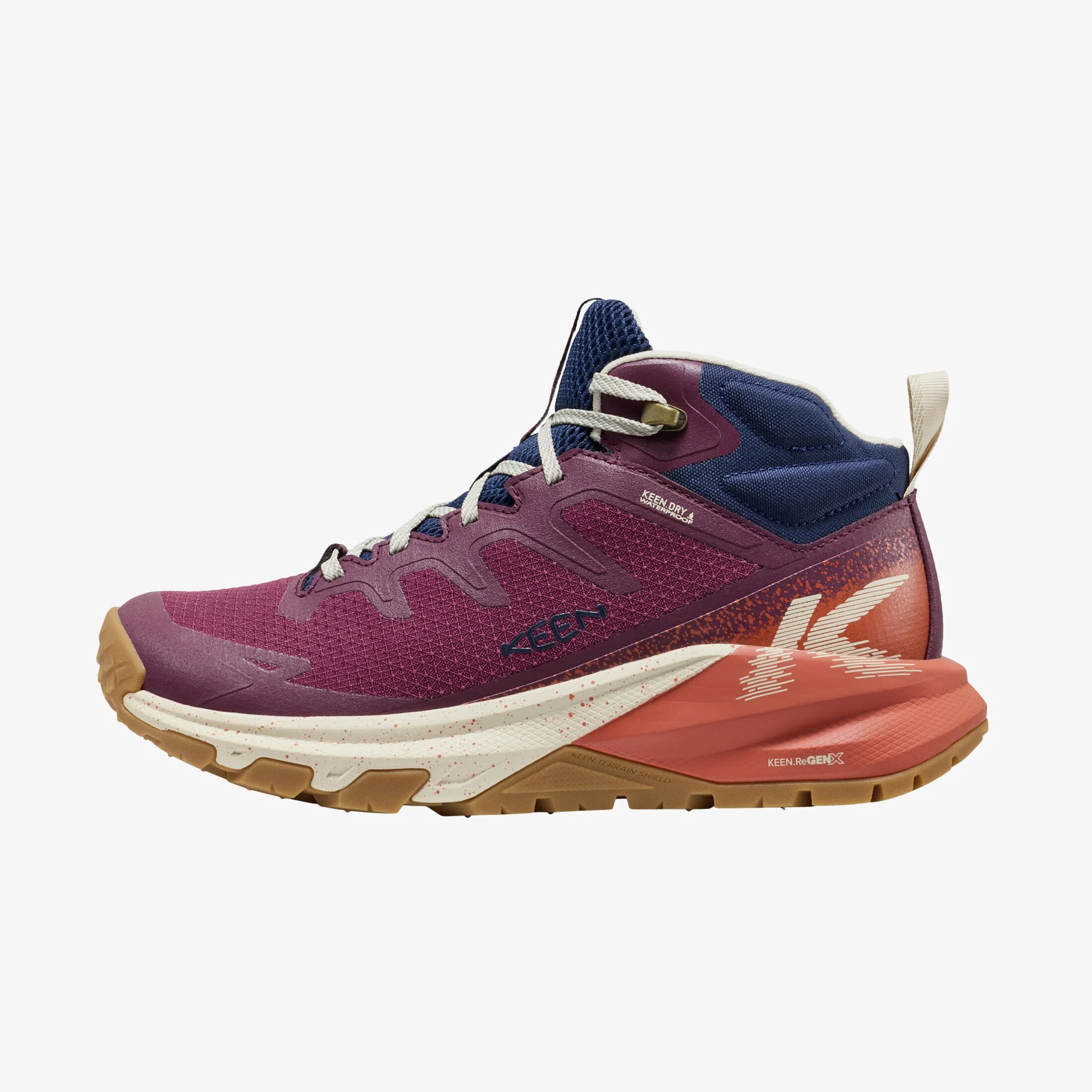 Keen Сникърси Targhee Apex Mid Wp Women Fig/ Burnt Brick