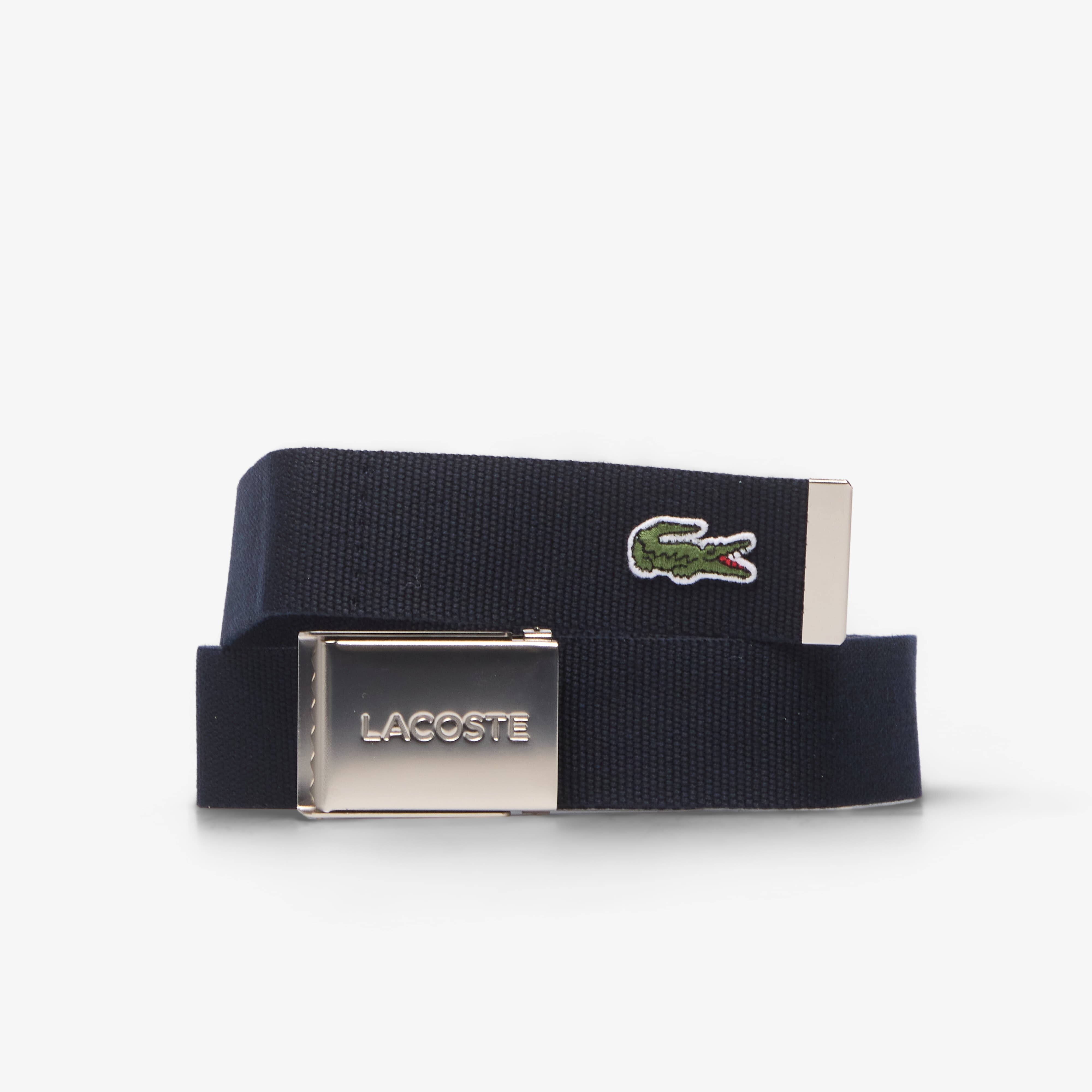 Lacoste Колан L.12.12 Concept Made In France Belt Navy Blue