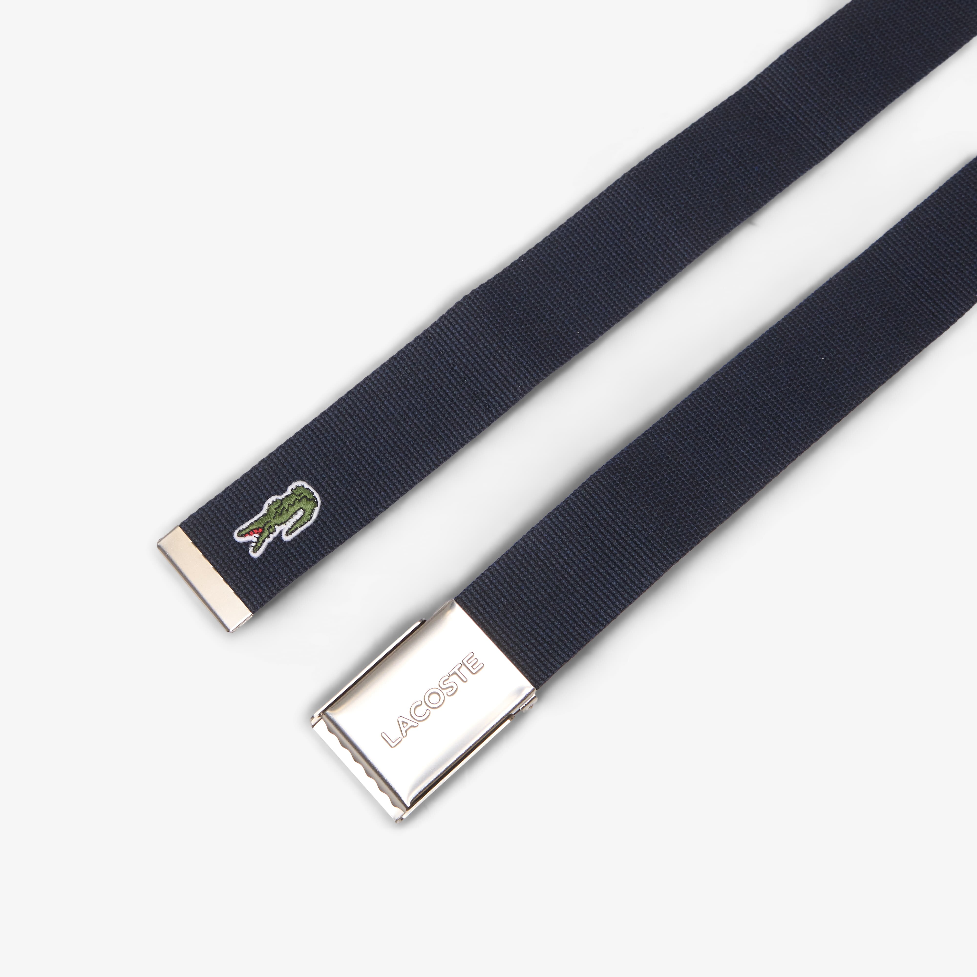 Lacoste Колан L.12.12 Concept Made In France Belt Navy Blue