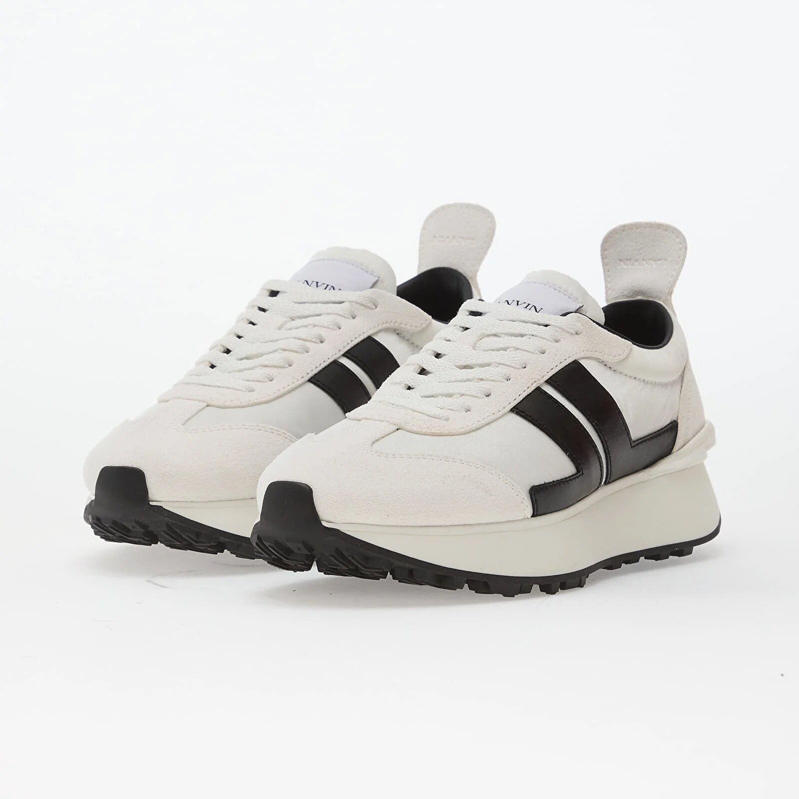 Lanvin Сникърси Bumpr Nylon White/ Black